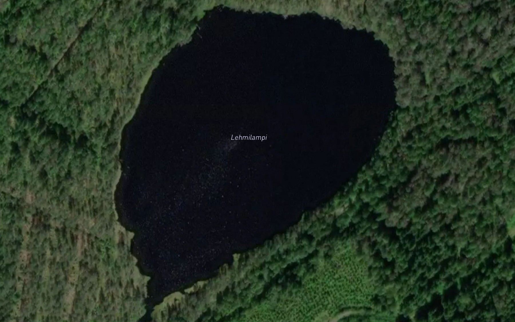 Satellite map of the Lehmilampi