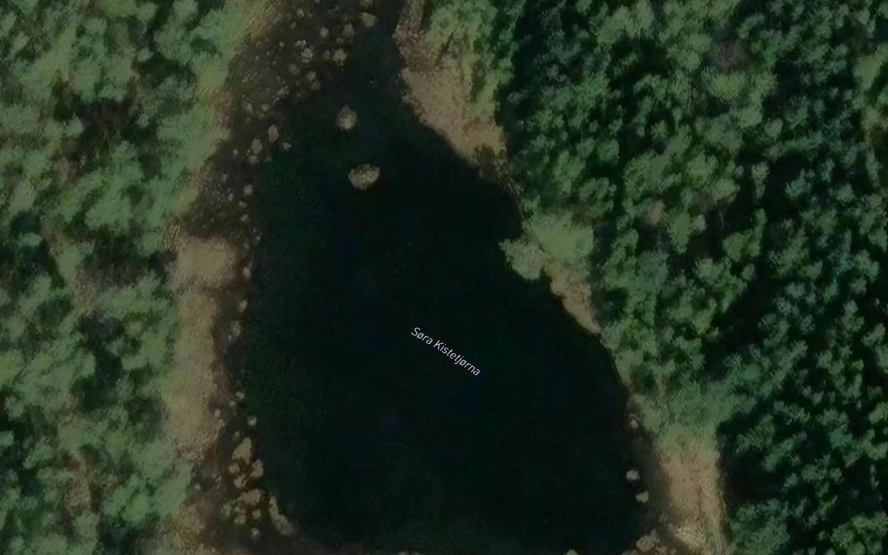 Satellite map of the Sore Kistetjorna