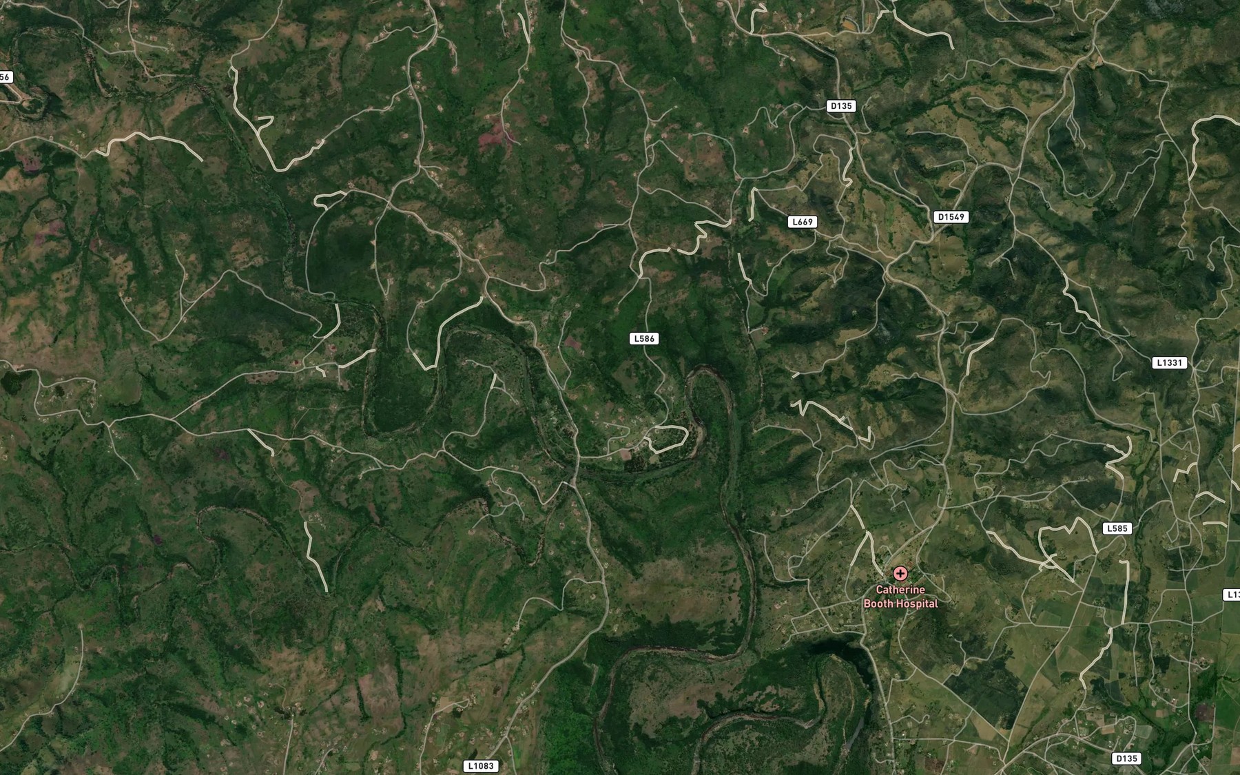 Satellite map of the Mambeni
