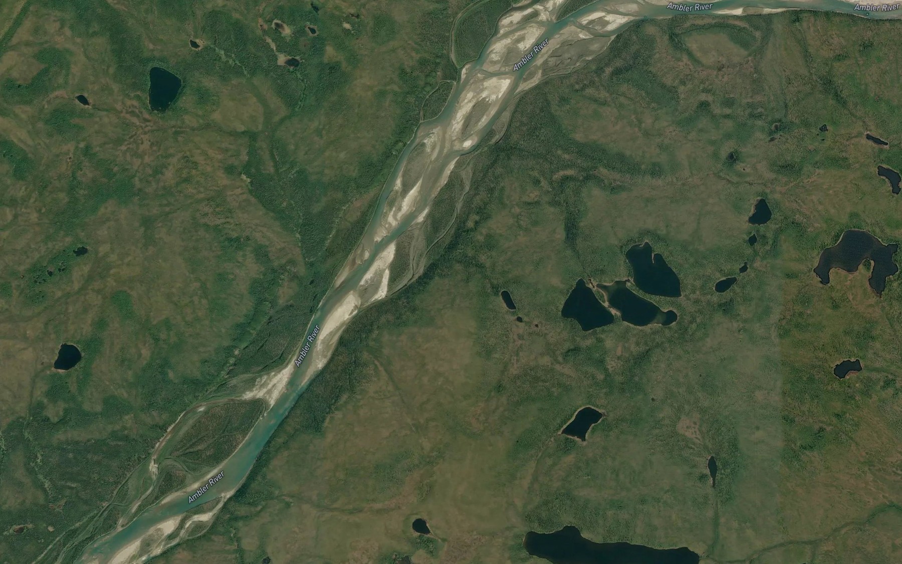 Satellite map of the Kalurivik Creek