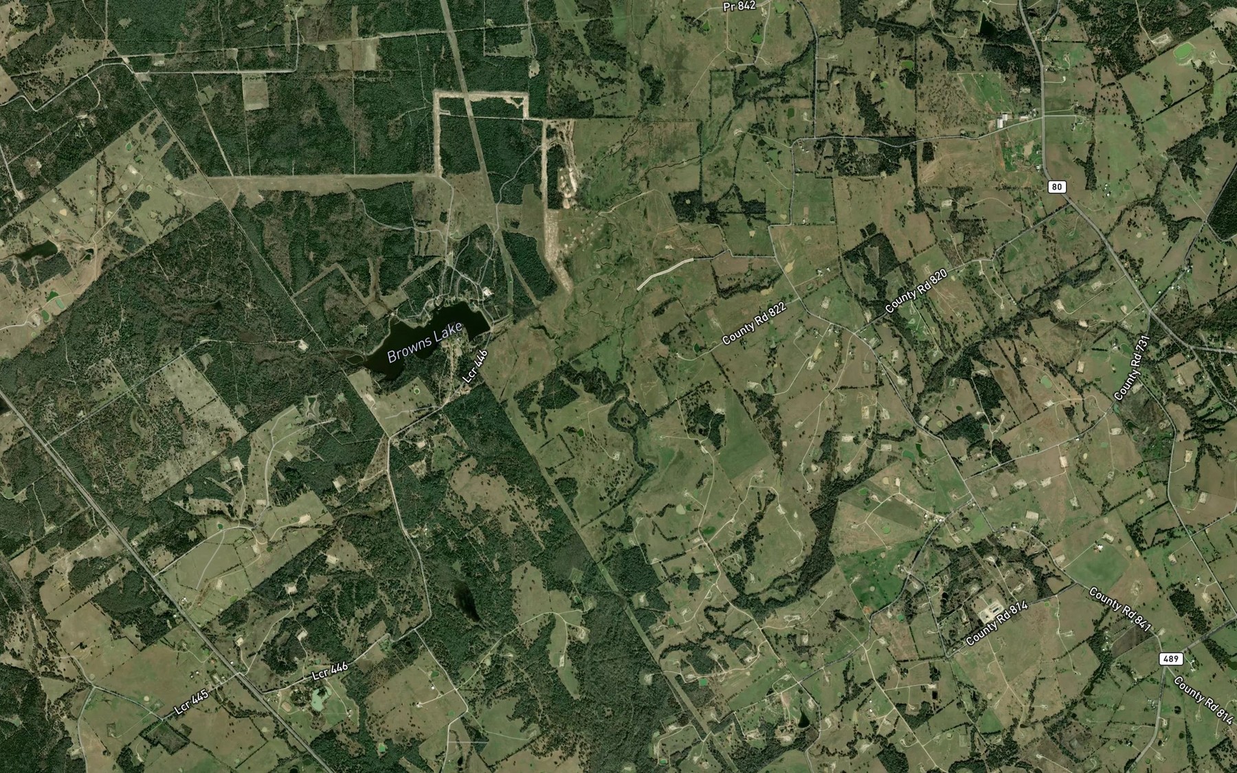 Satellite map of the Holman Creek