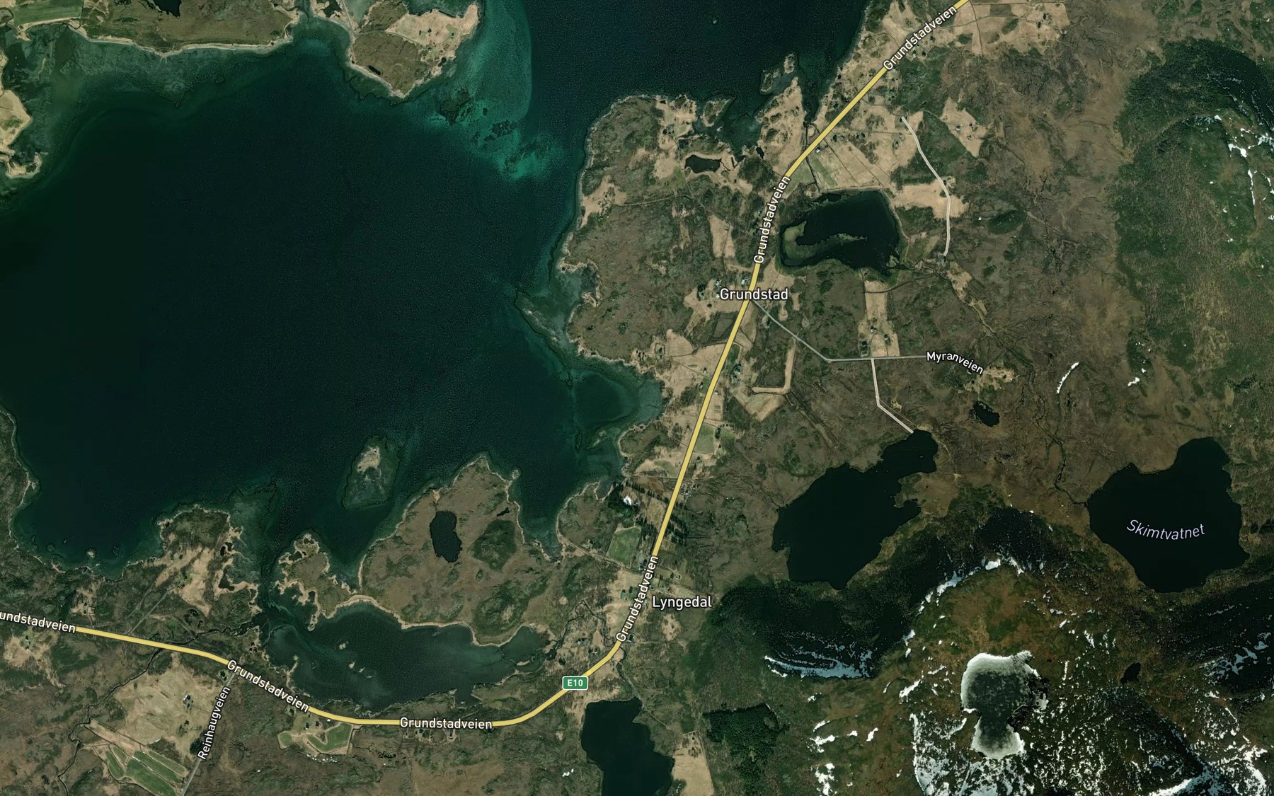 Satellite map of the Storbukta