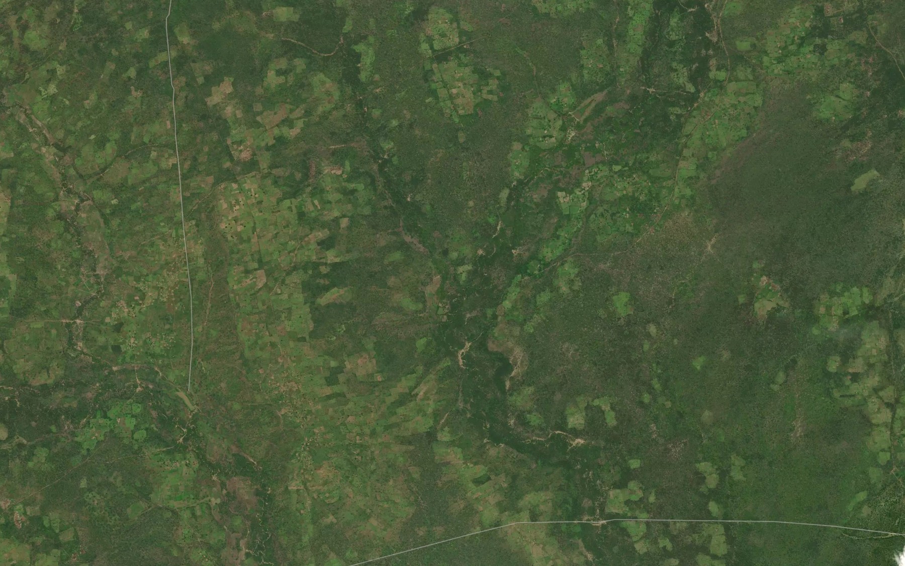 Satellite map of the River Yakanta