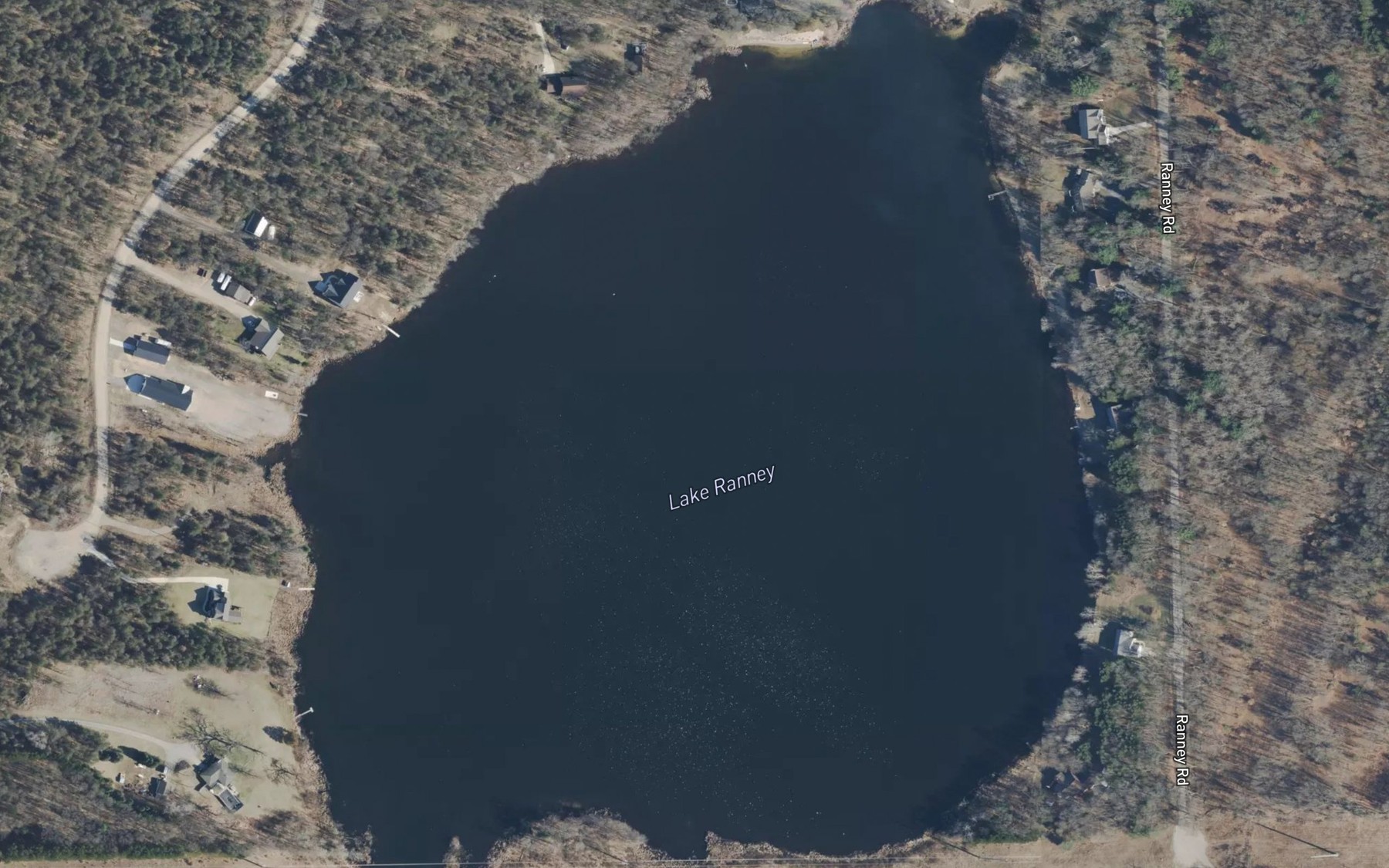 Satellite map of the Lake Ranney