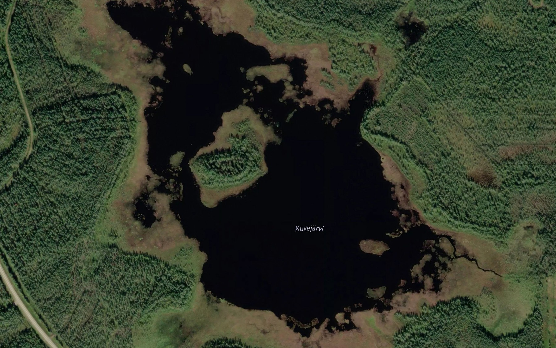 Satellite map of the Kuvejarvi