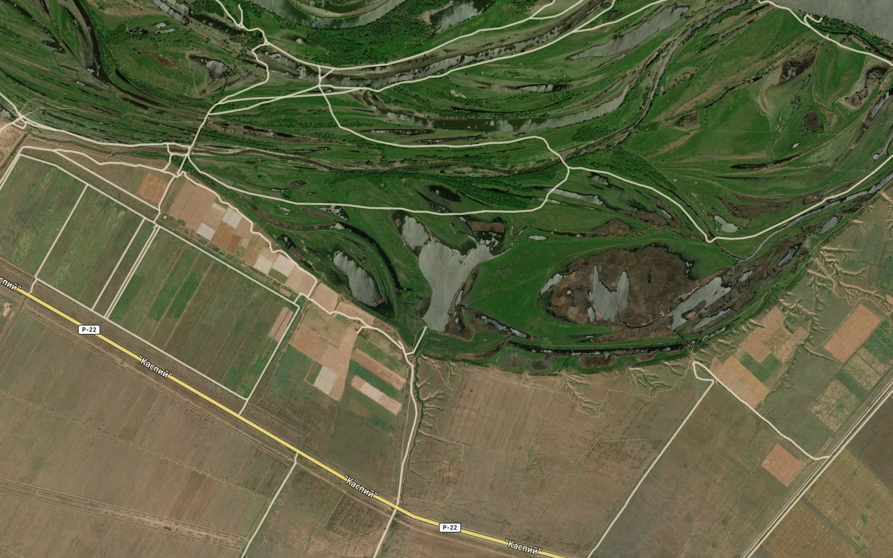 Satellite map of the Ozero Shirokoye