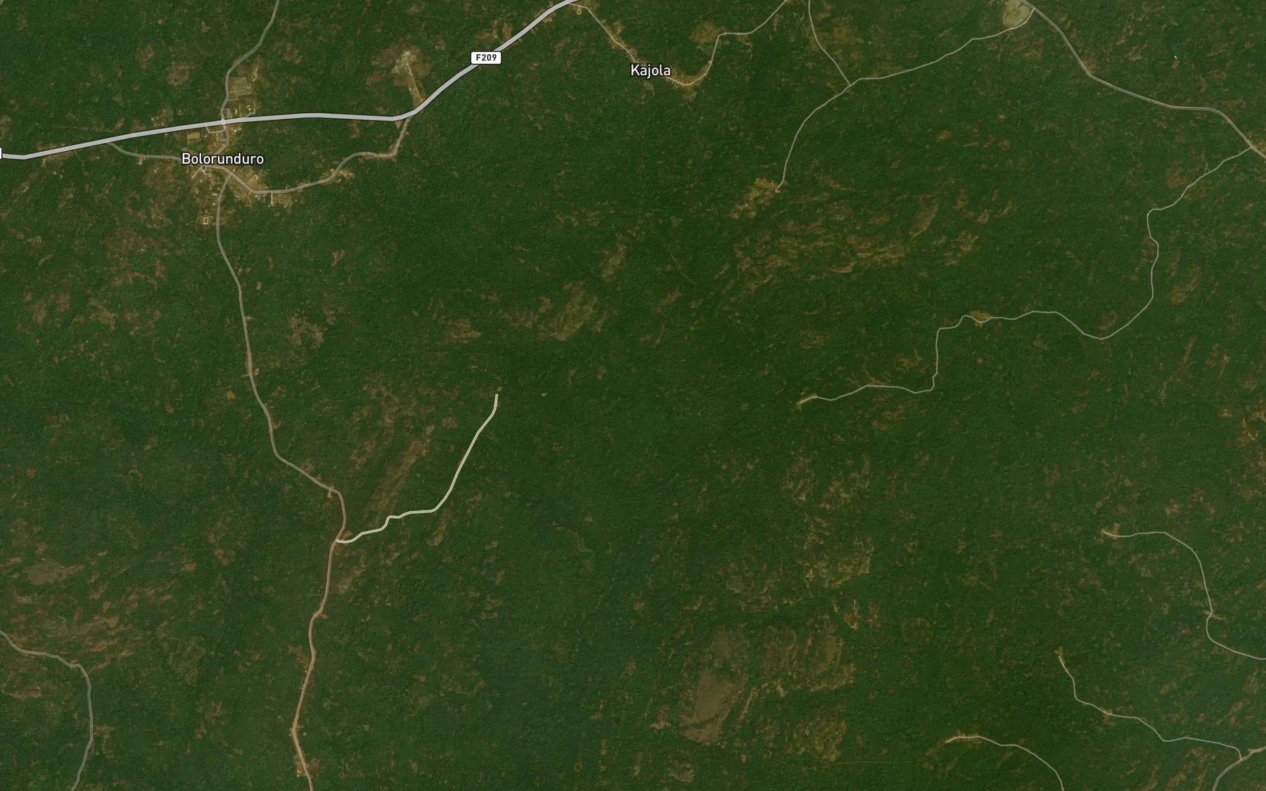 Satellite map of the River Omiluri