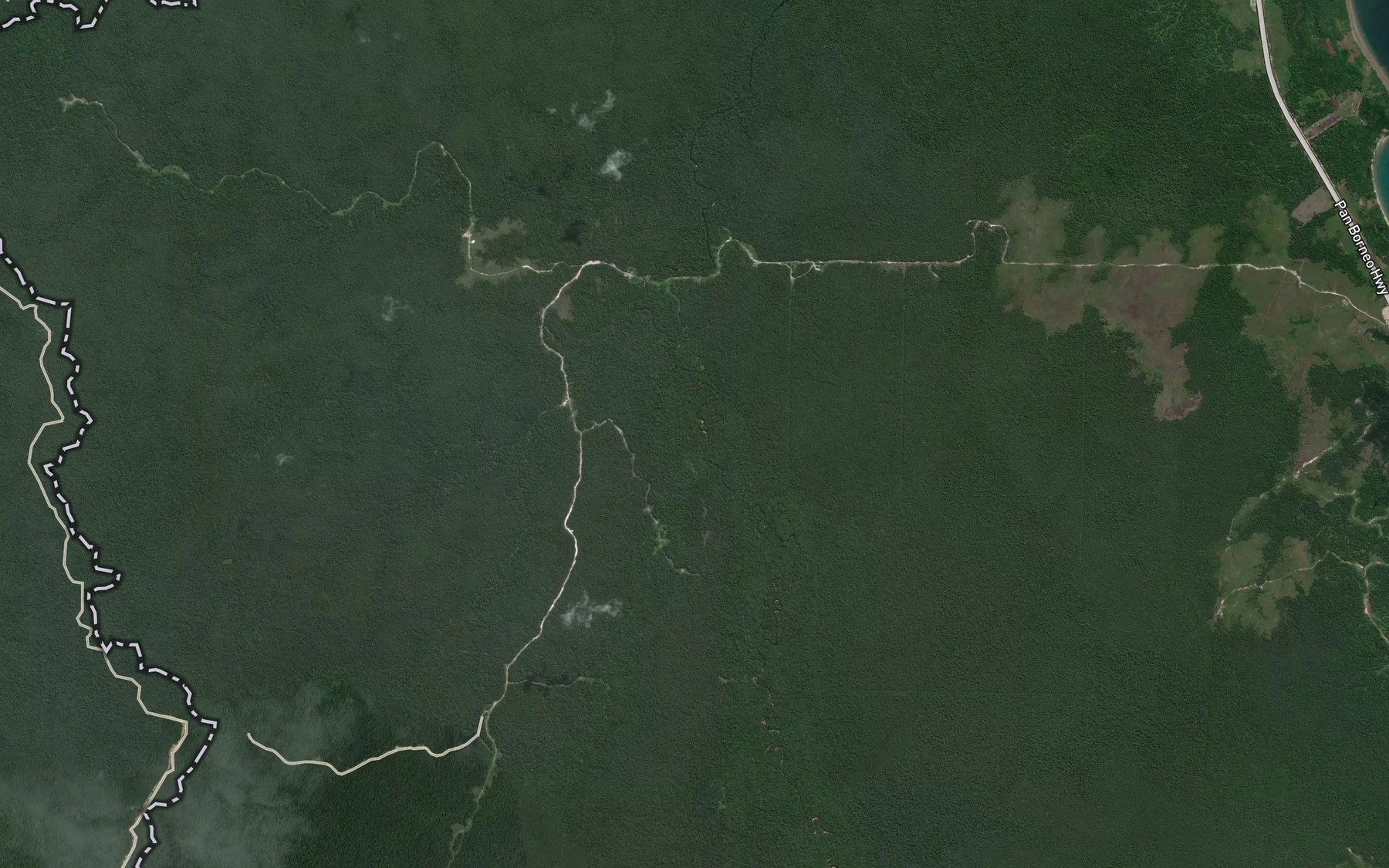 Satellite map of the Sungai Kupak