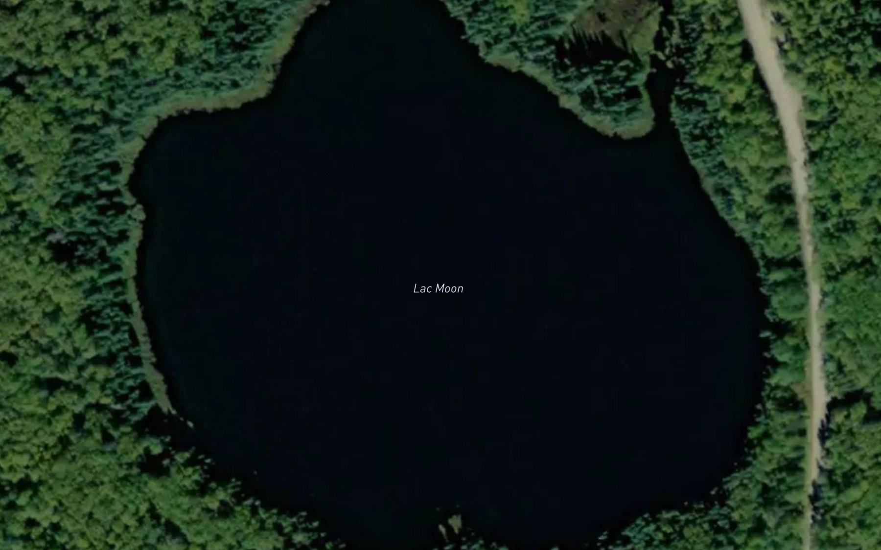 Satellite map of the Lac Moon