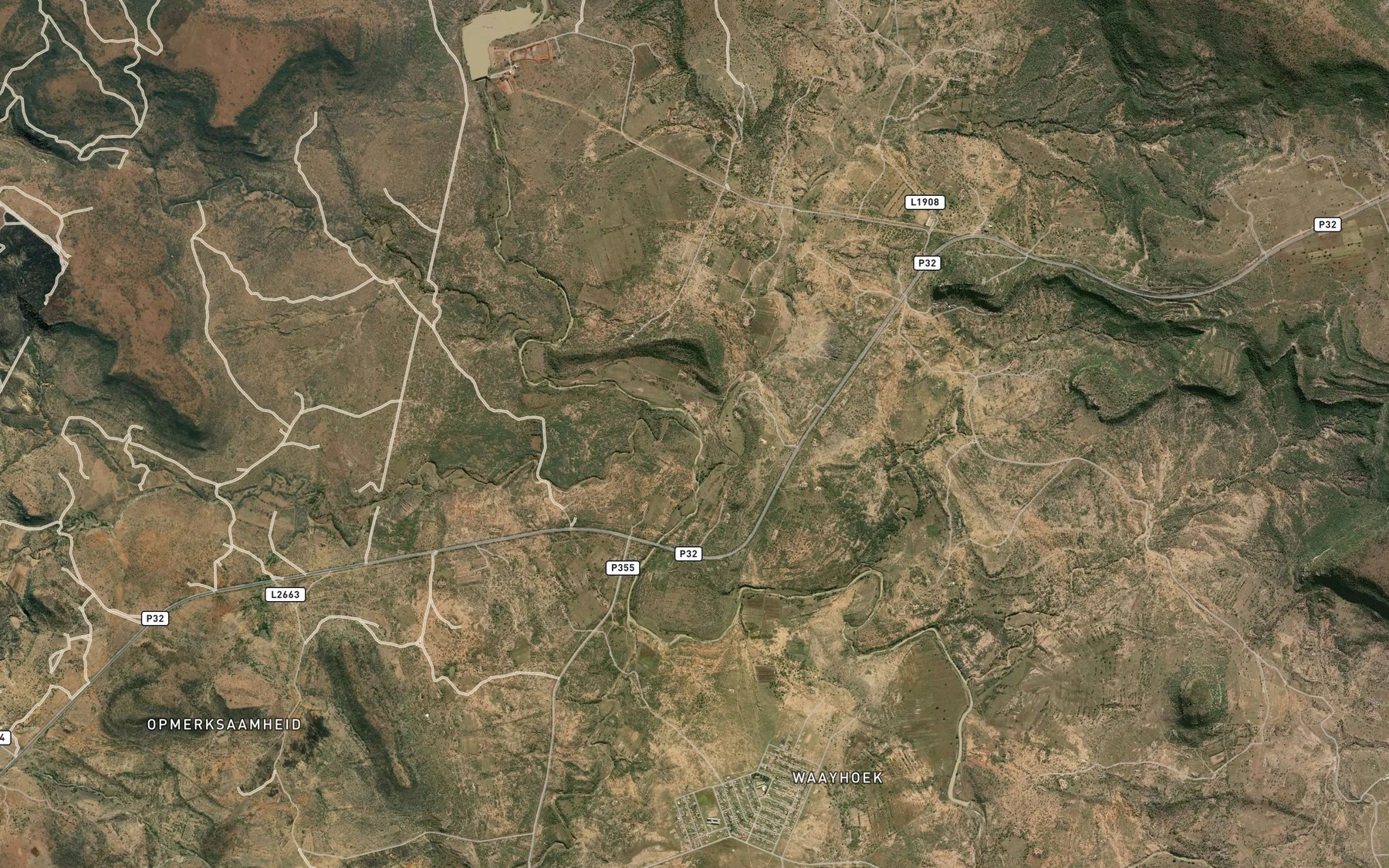 Satellite map of the Ndaka