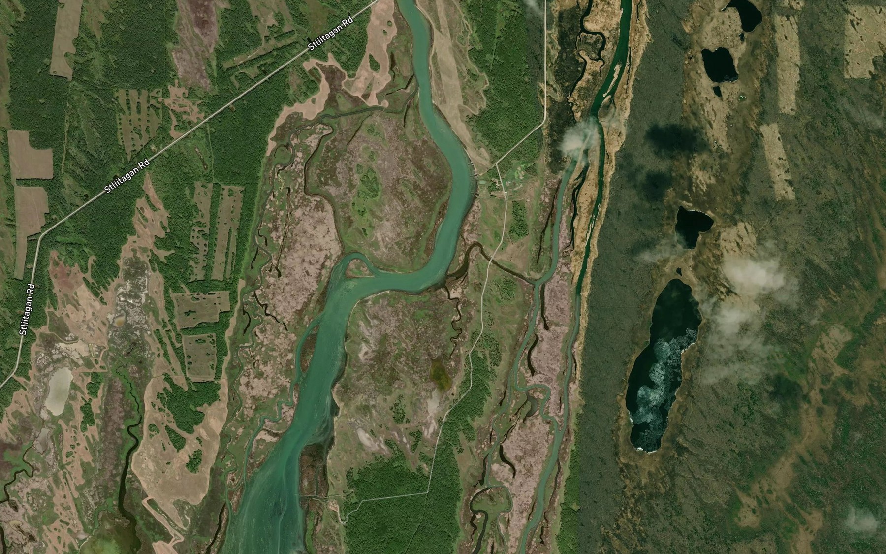Satellite map of the Cross River
