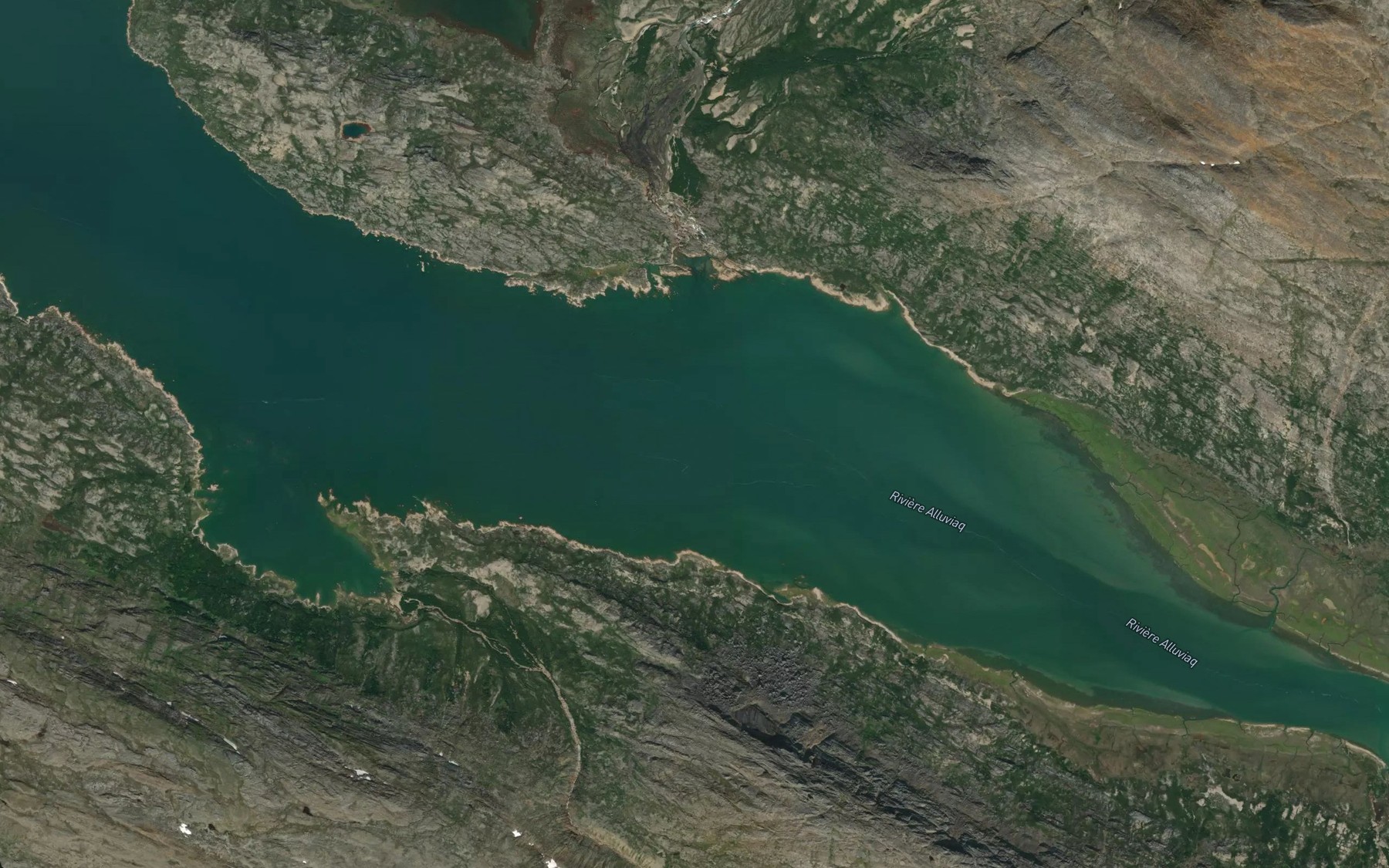Satellite map of the Riviere Alluviaq