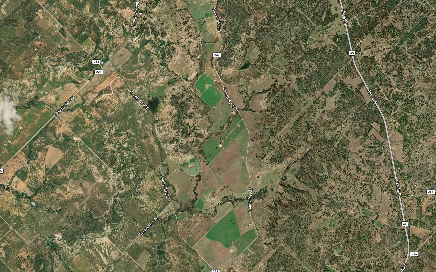 Satellite map of the Soil Conservation Service Site 1 Reservoir