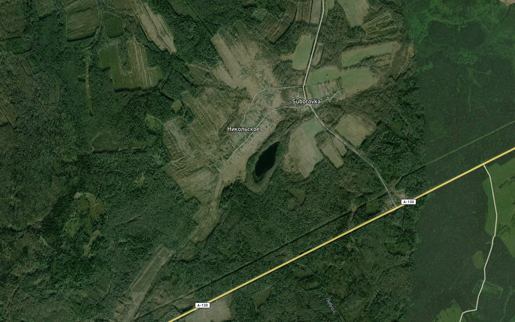 Satellite map of the Ozero Bezdonnoye