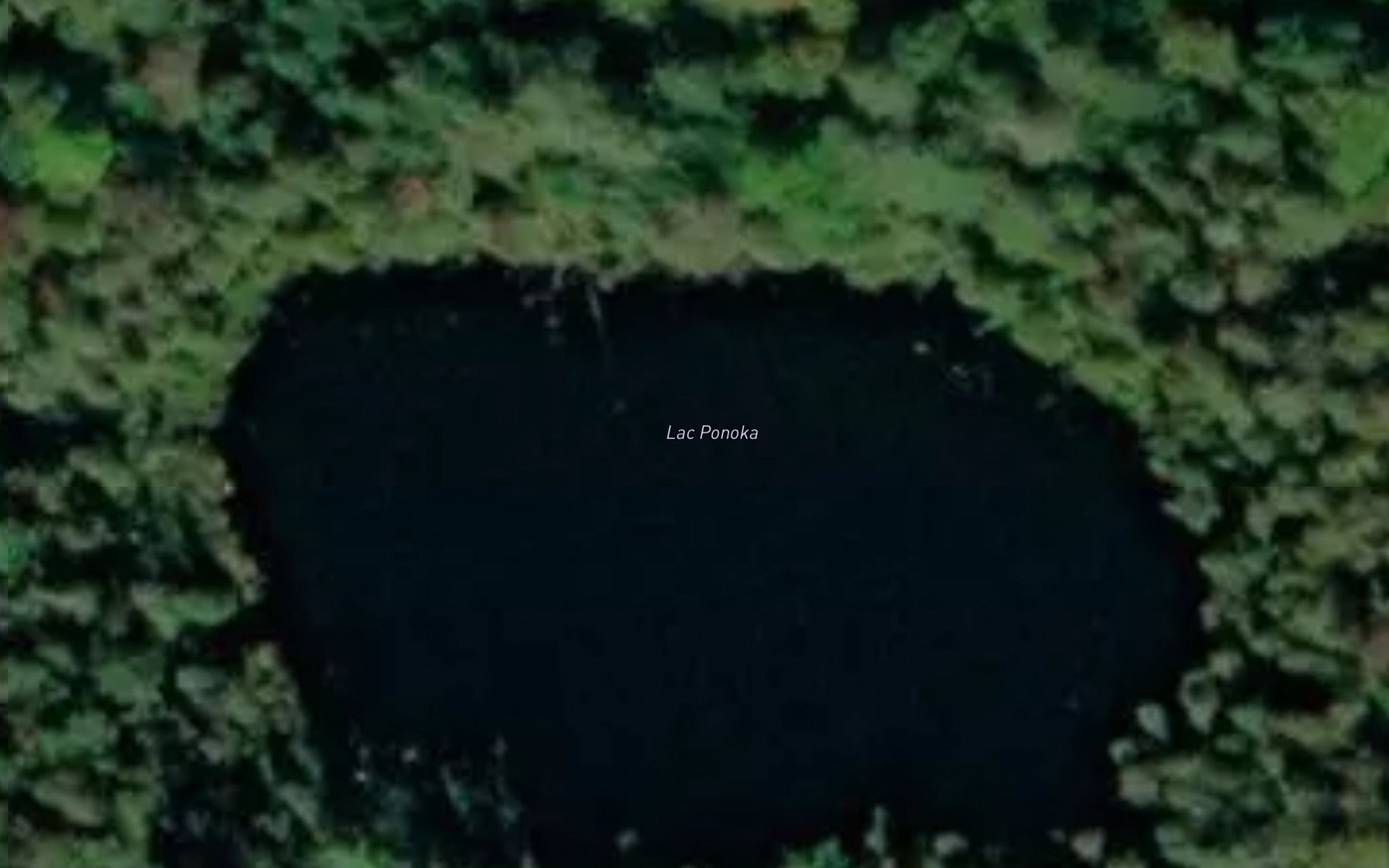 Satellite map of the Lac Ponoka