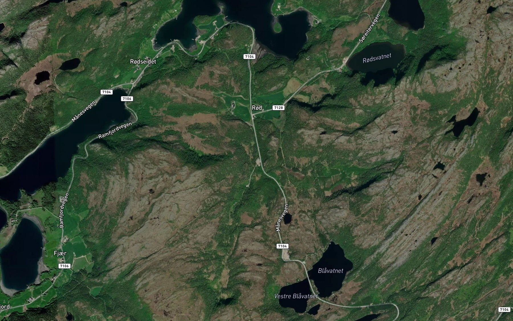 Satellite map of the Rodsbekken