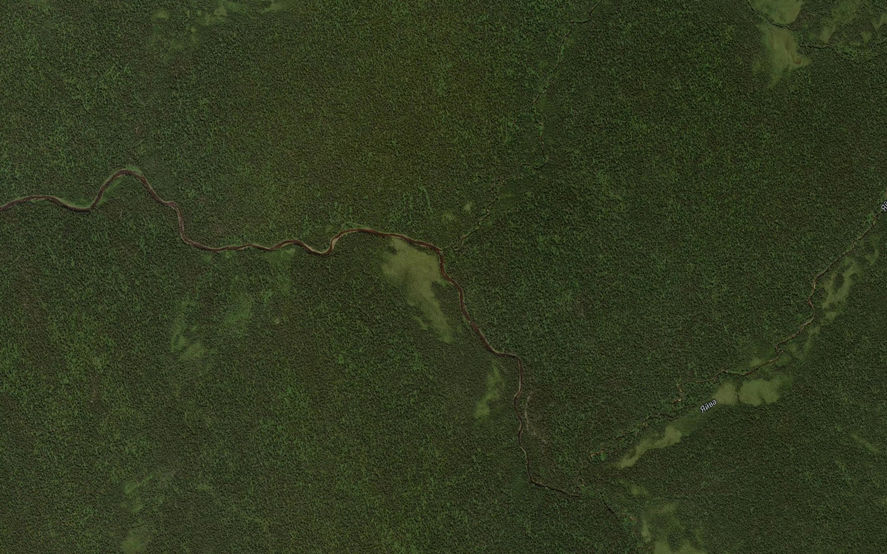 Satellite map of the Verkhnyaya Berezovaya