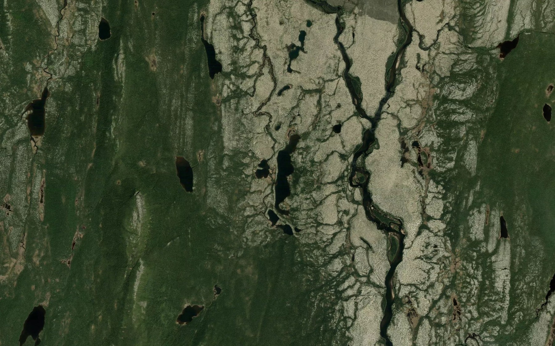 Satellite map of the Lac Calina