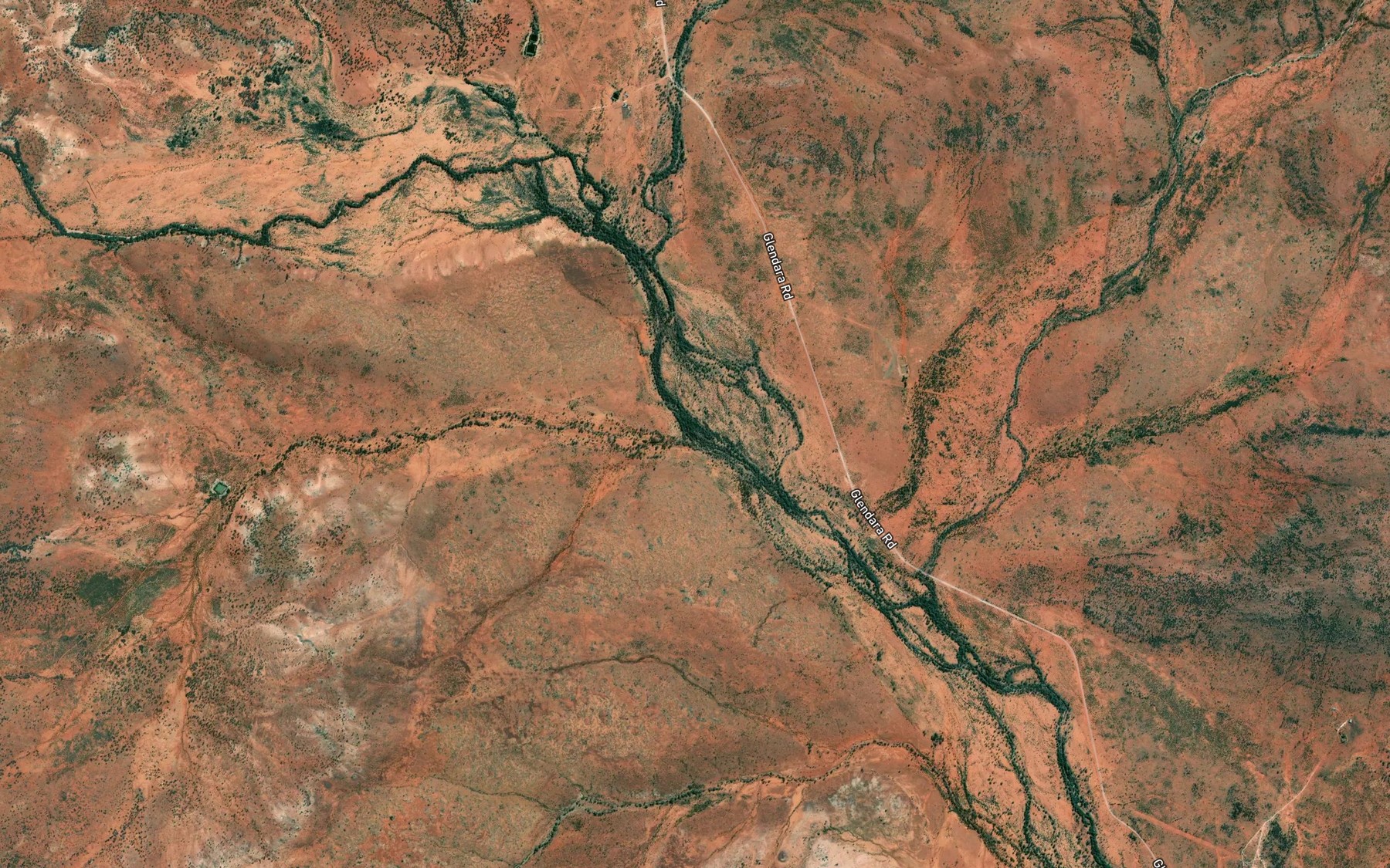 Satellite map of the Deadmans Creek