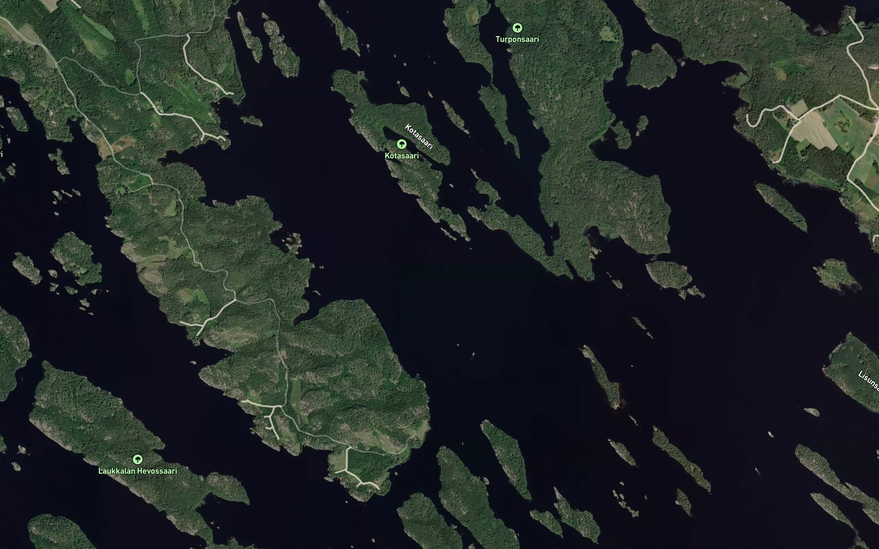 Satellite map of the Kotaselka