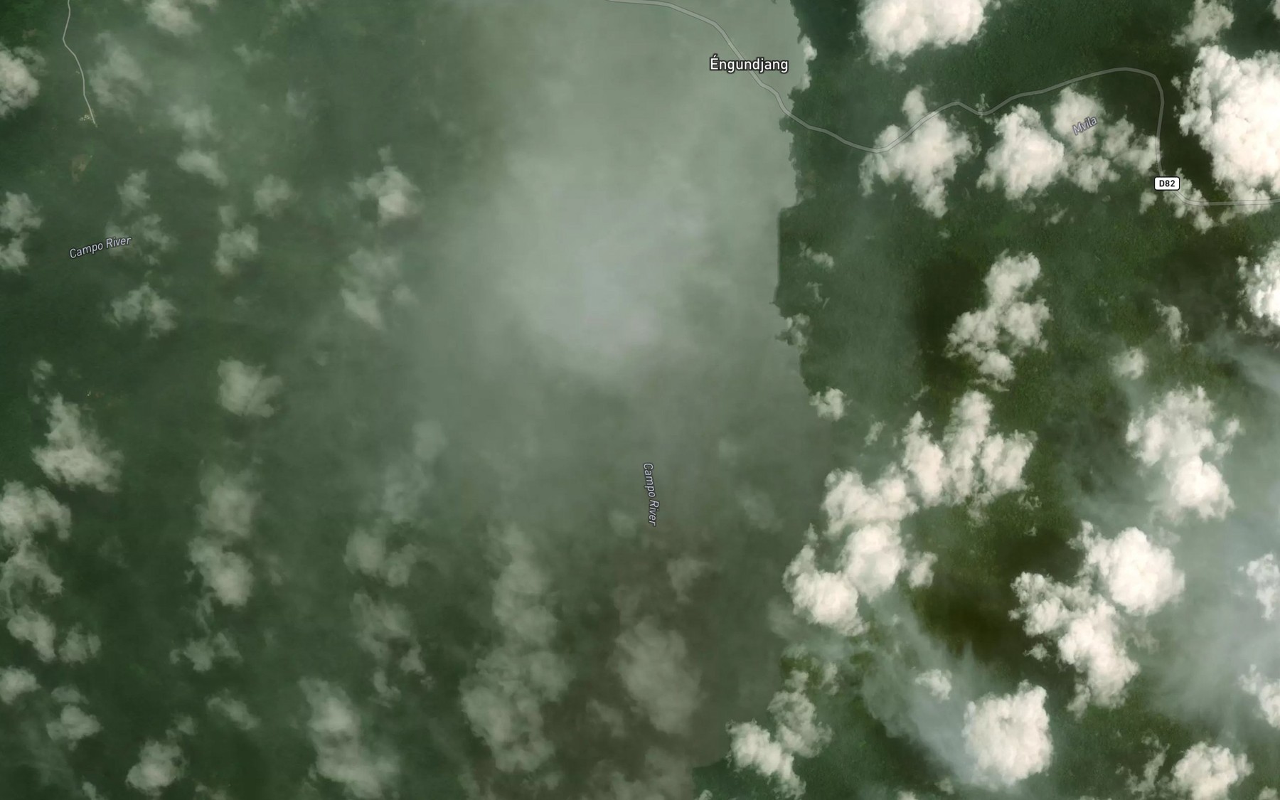 Satellite map of the Mvila