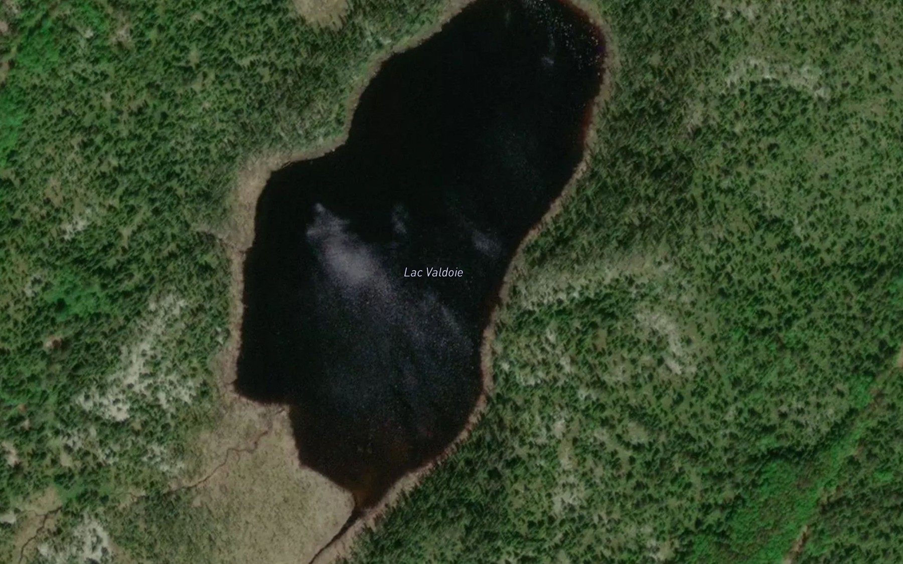 Satellite map of the Lac Valdoie