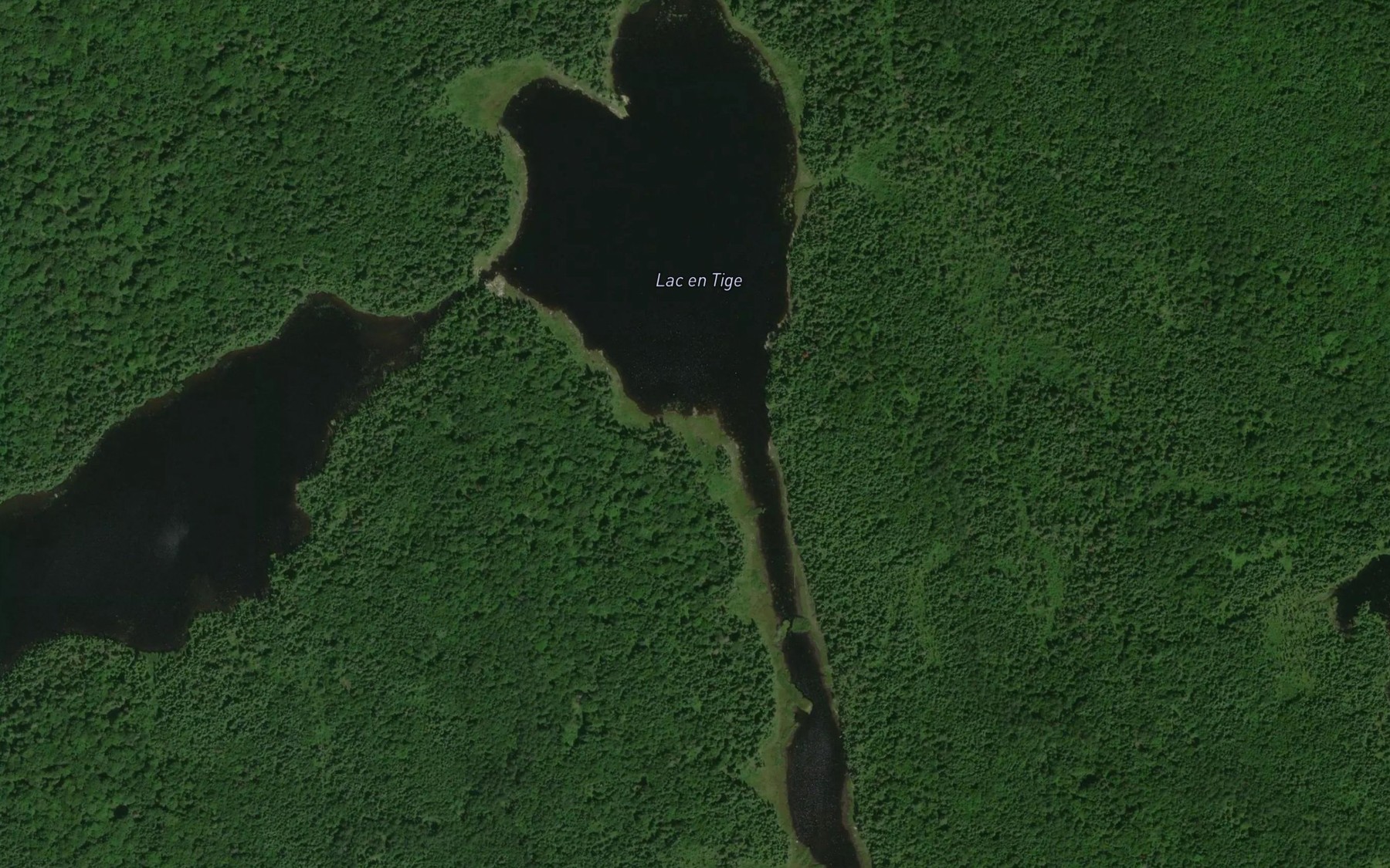 Satellite map of the Lac en Tige