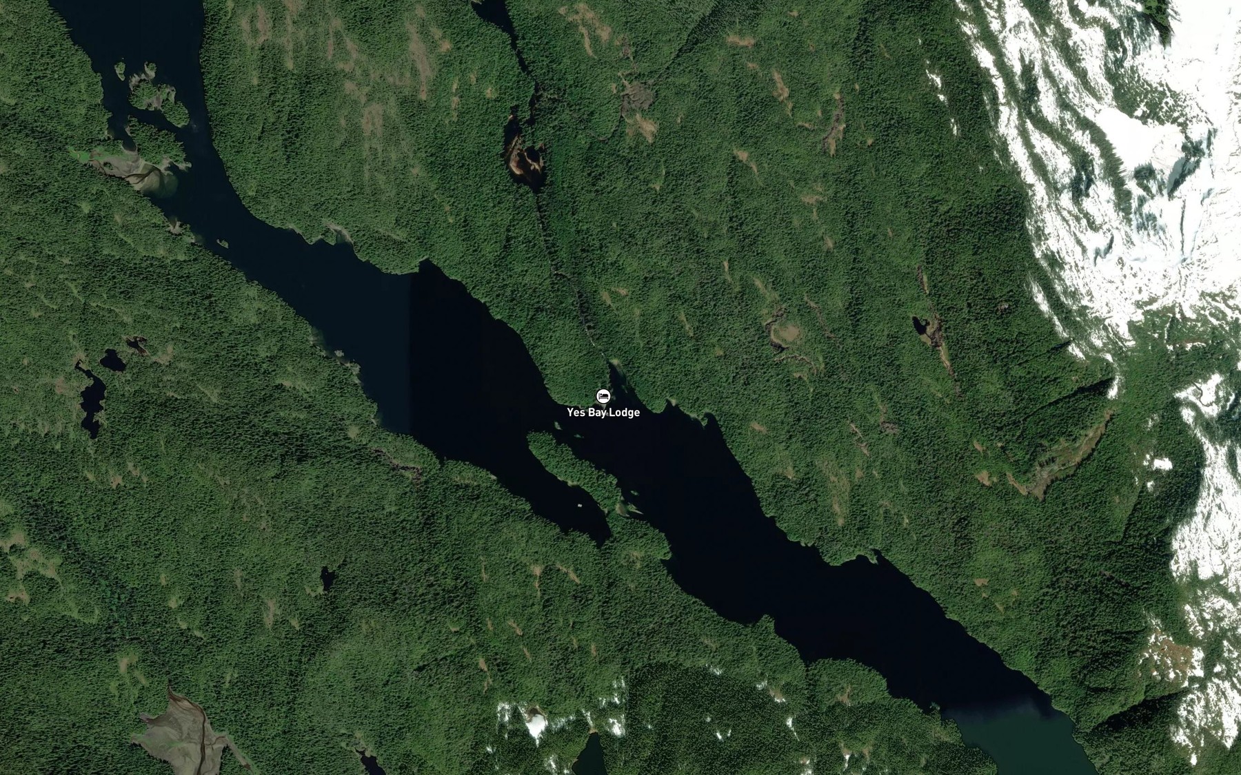 Satellite map of the Wolverine Creek