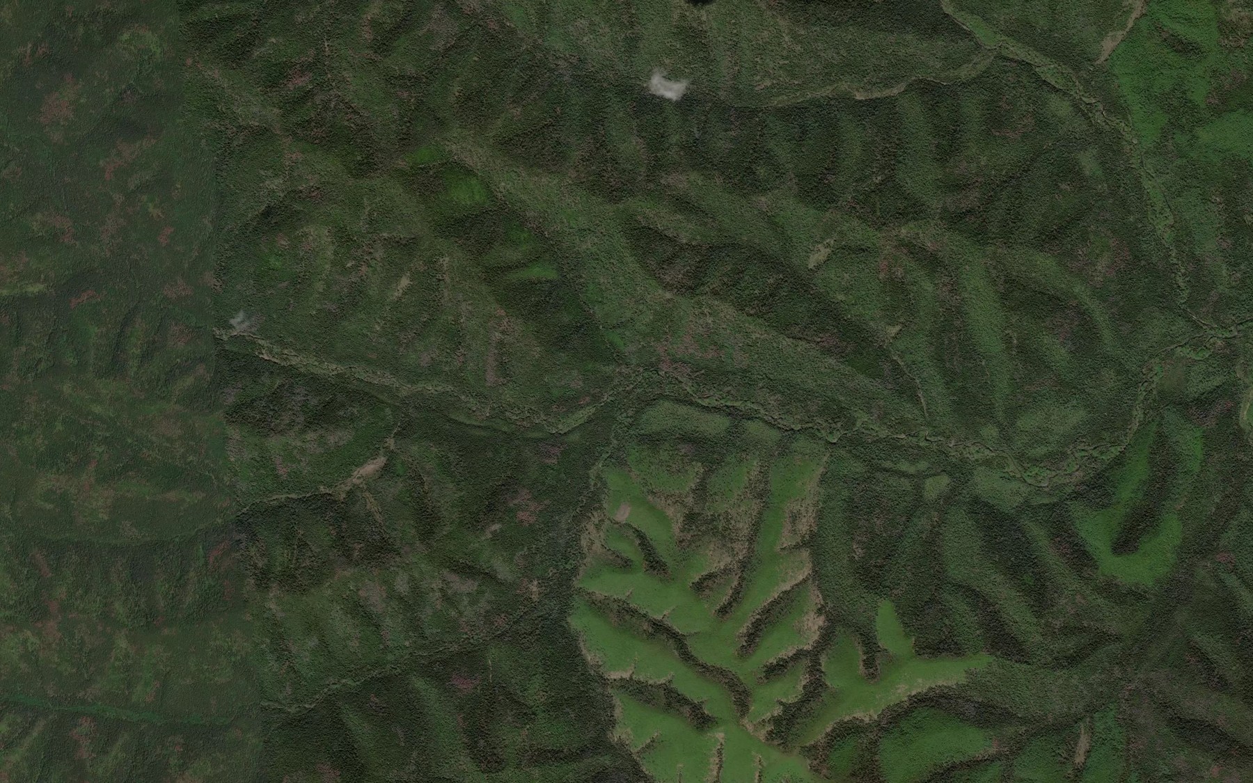 Satellite map of the Oloso