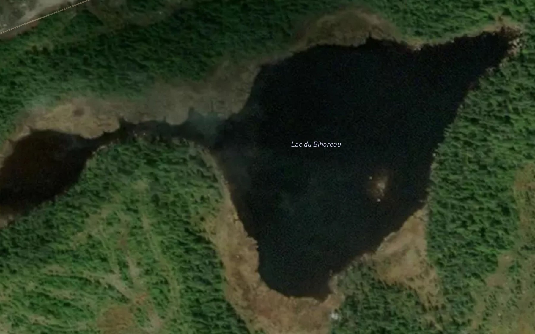 Satellite map of the Lac du Bihoreau
