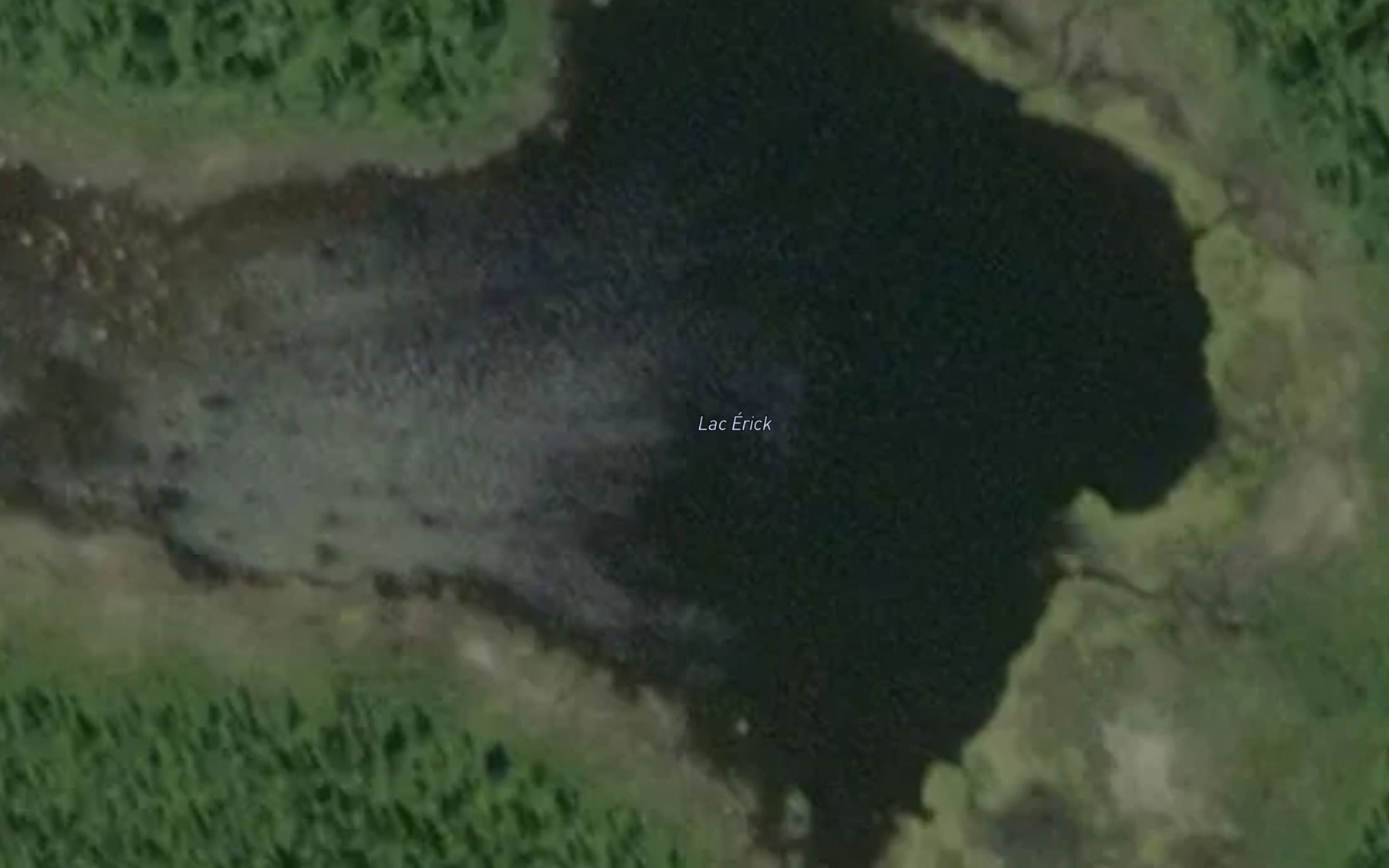 Satellite map of the Lac Erick