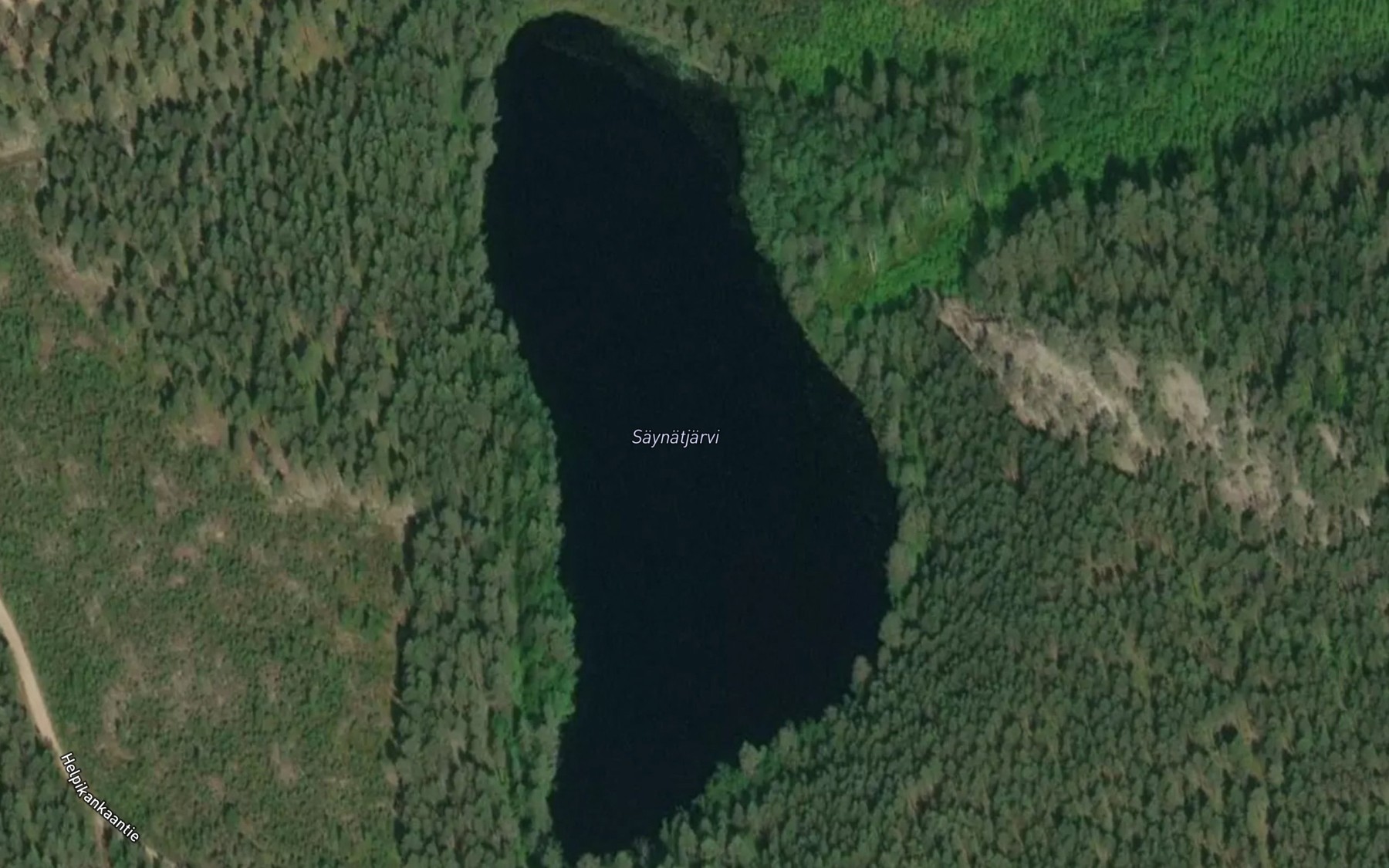 Satellite map of the Saynatjarvi