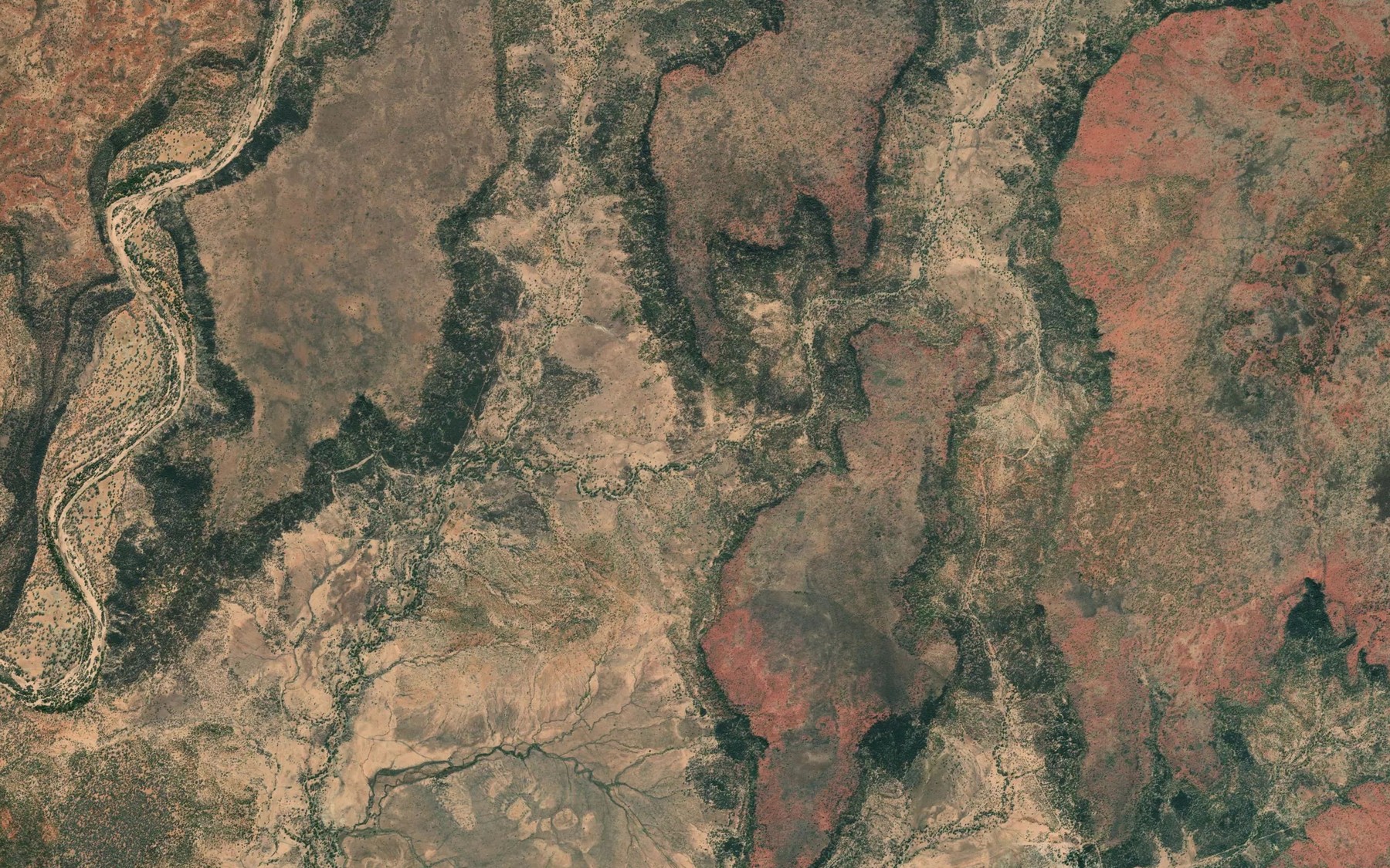Satellite map of the Middle Valley Creek