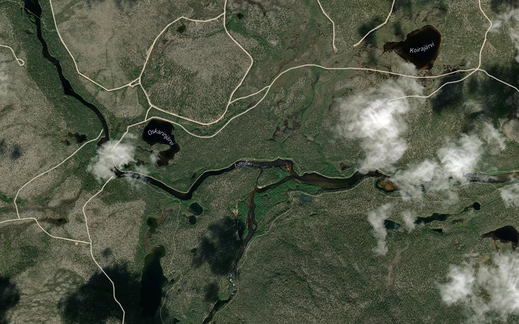 Satellite map of the Luttokoengaes