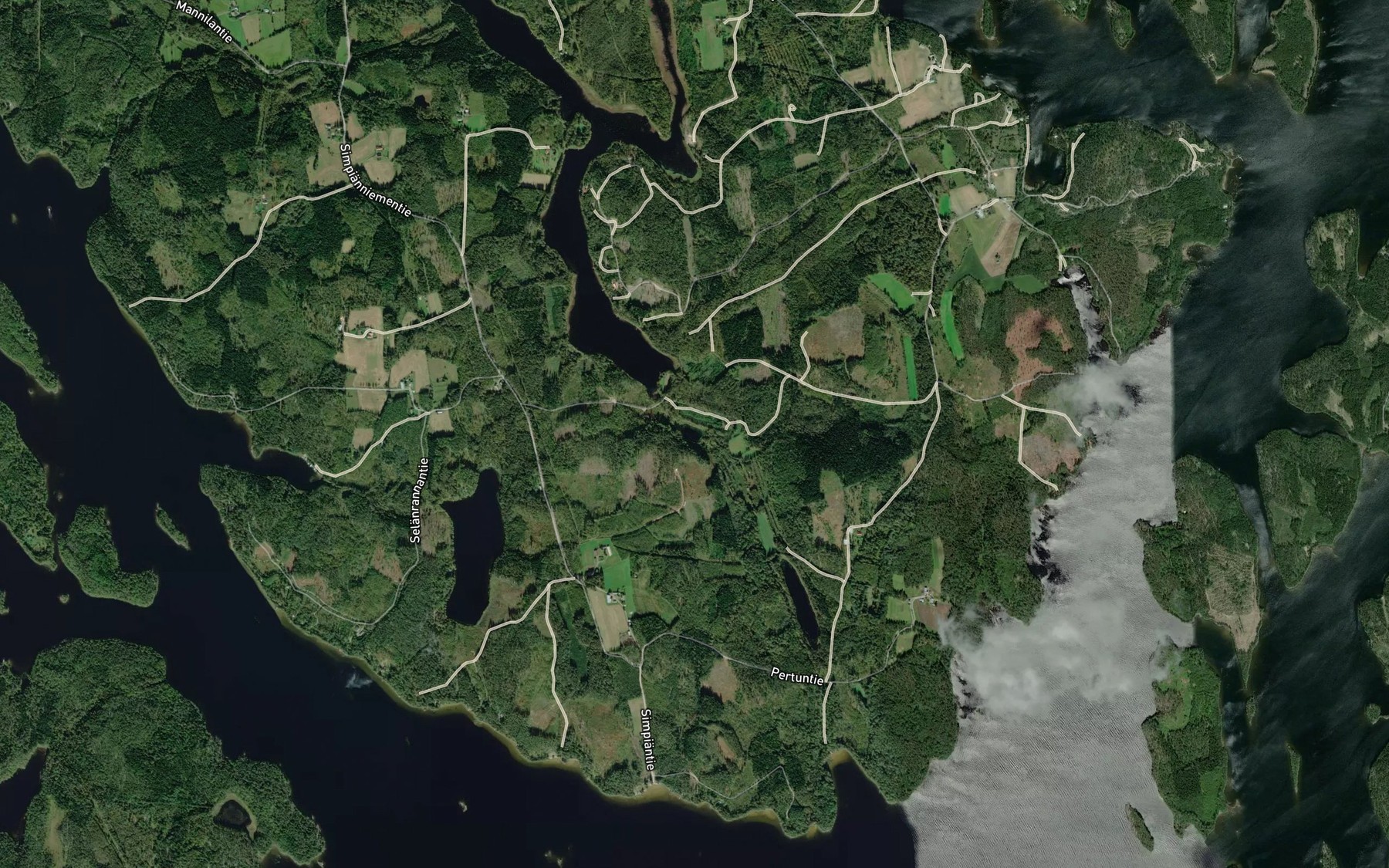 Satellite map of the Tuomalampi
