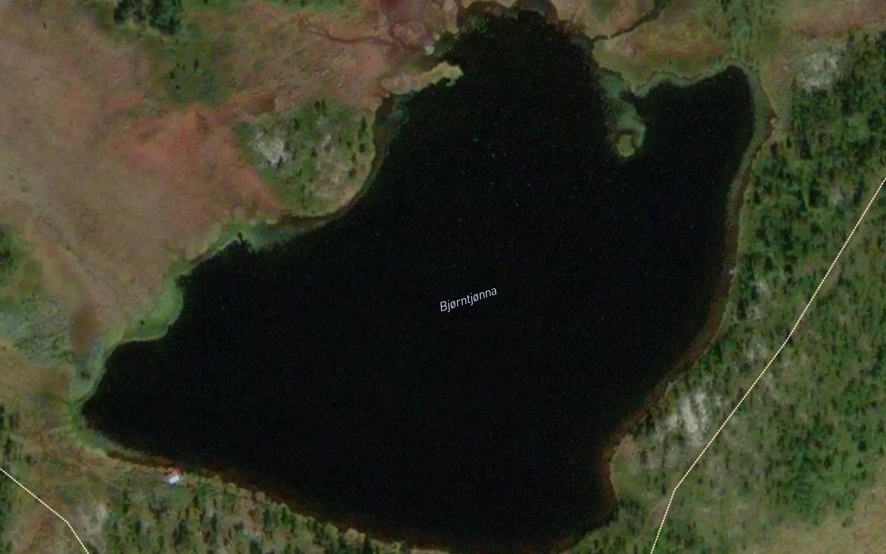 Satellite map of the Bjorntjorna