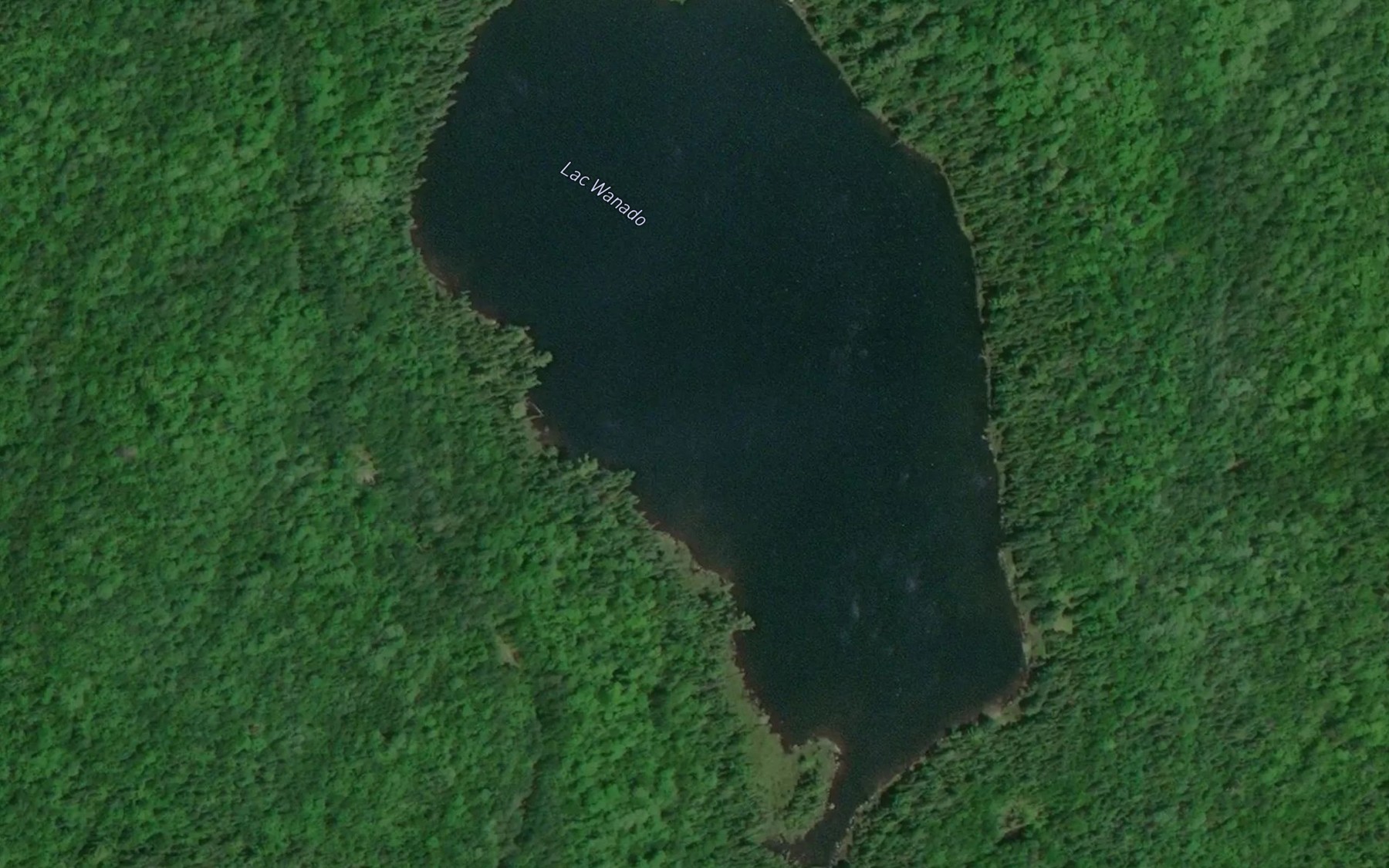 Satellite map of the Lac Wanado