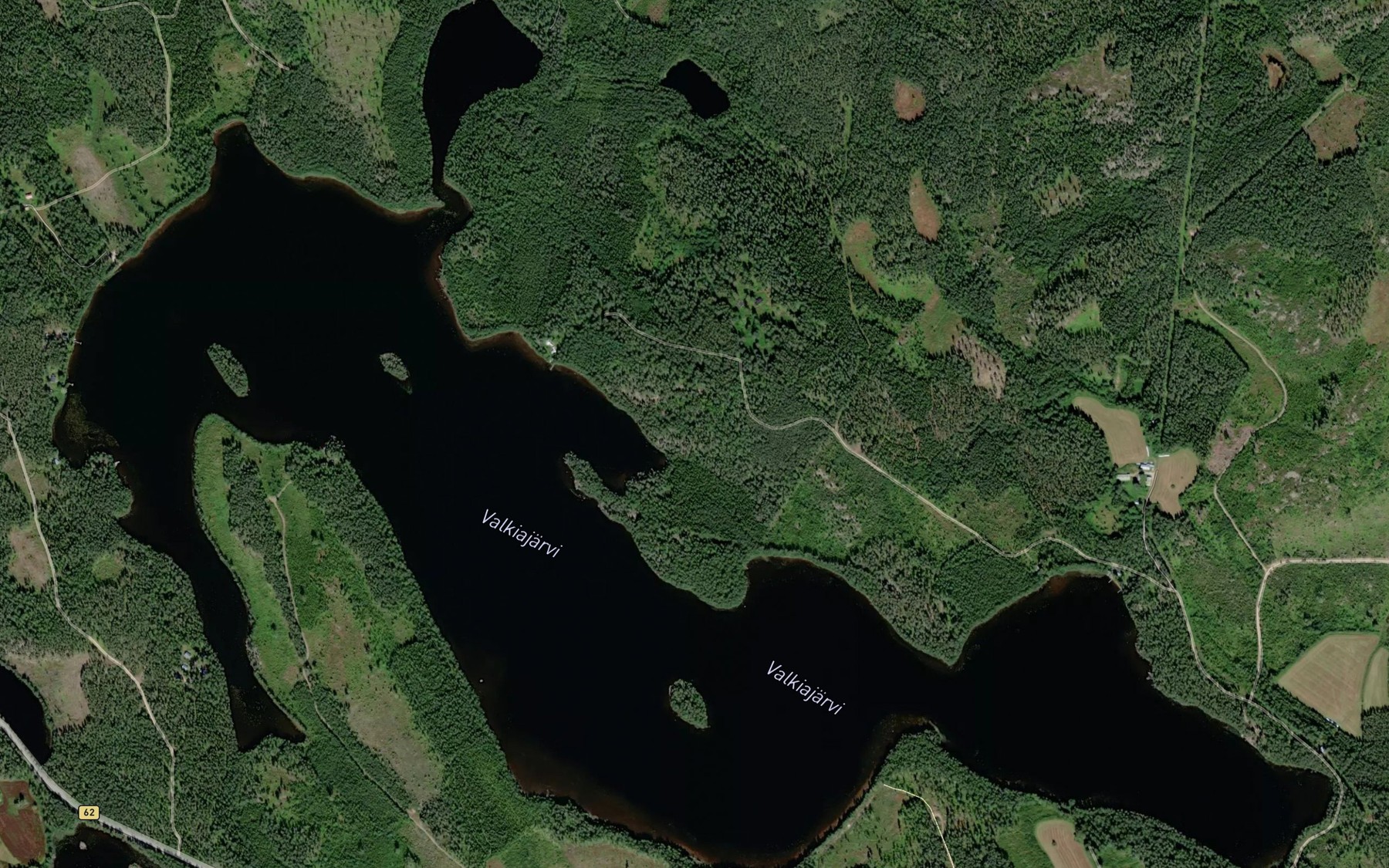 Satellite map of the Saunalahti