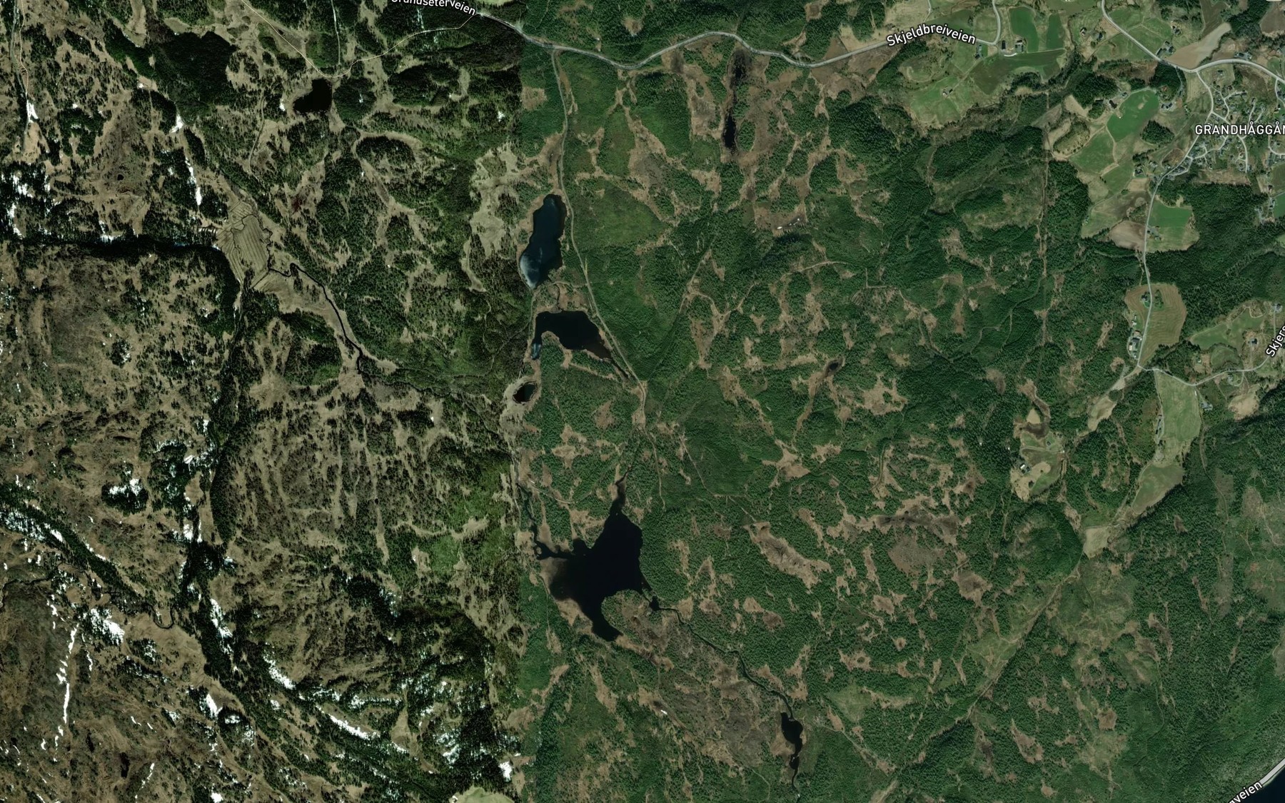 Satellite map of the Gardbekken