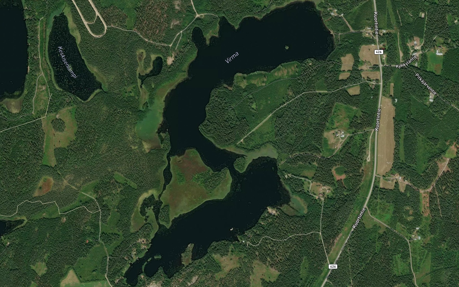 Satellite map of the Virma