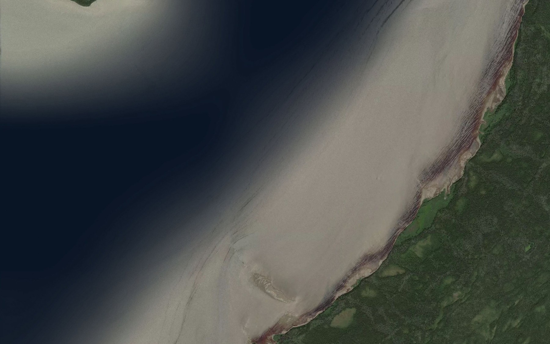 Satellite map of the Goose Bay Narrows
