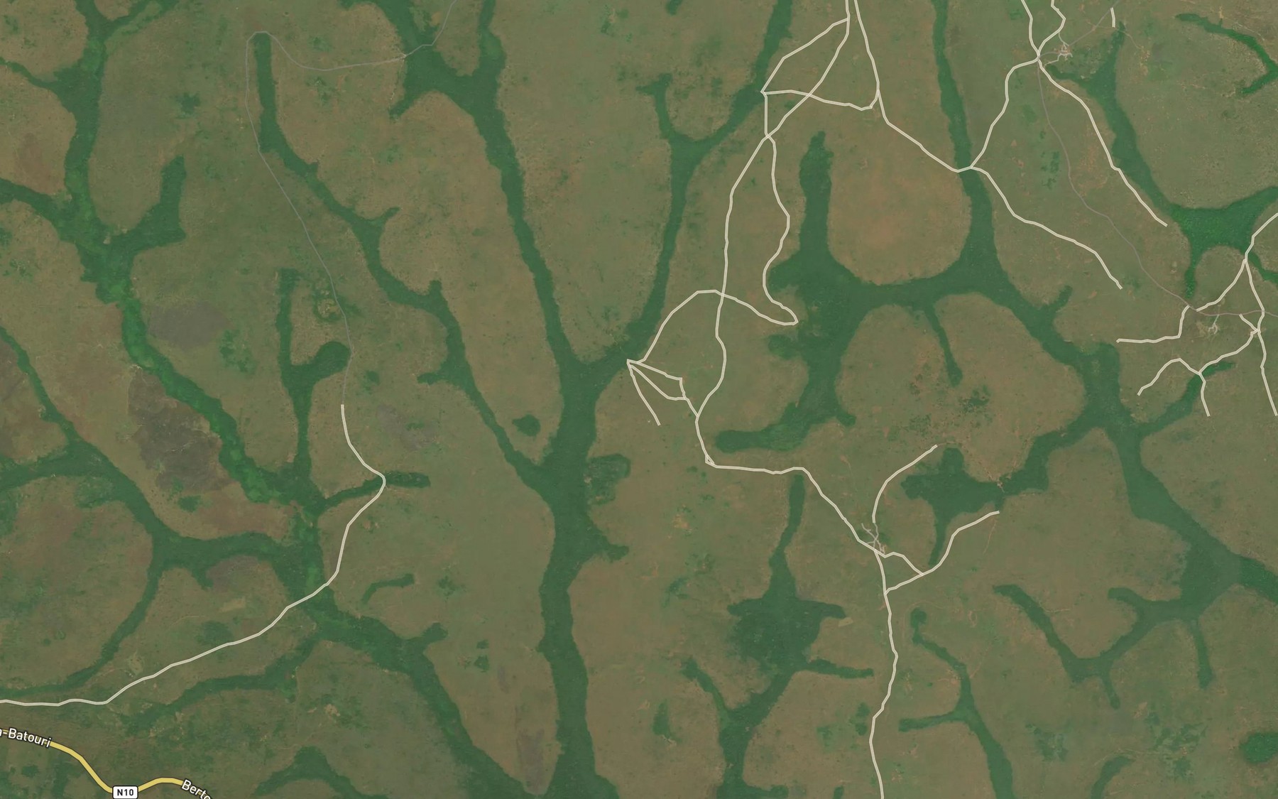 Satellite map of the Kpangala