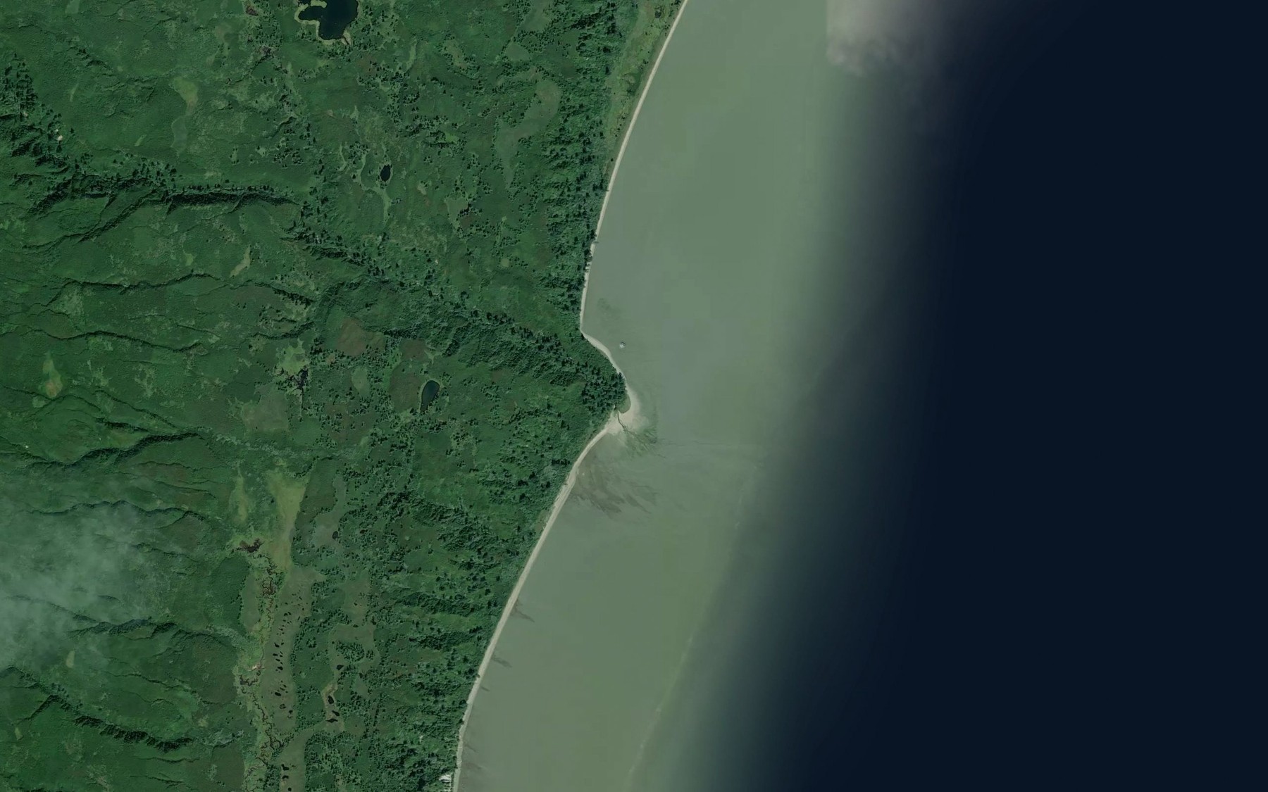 Satellite map of the Katchin Creek