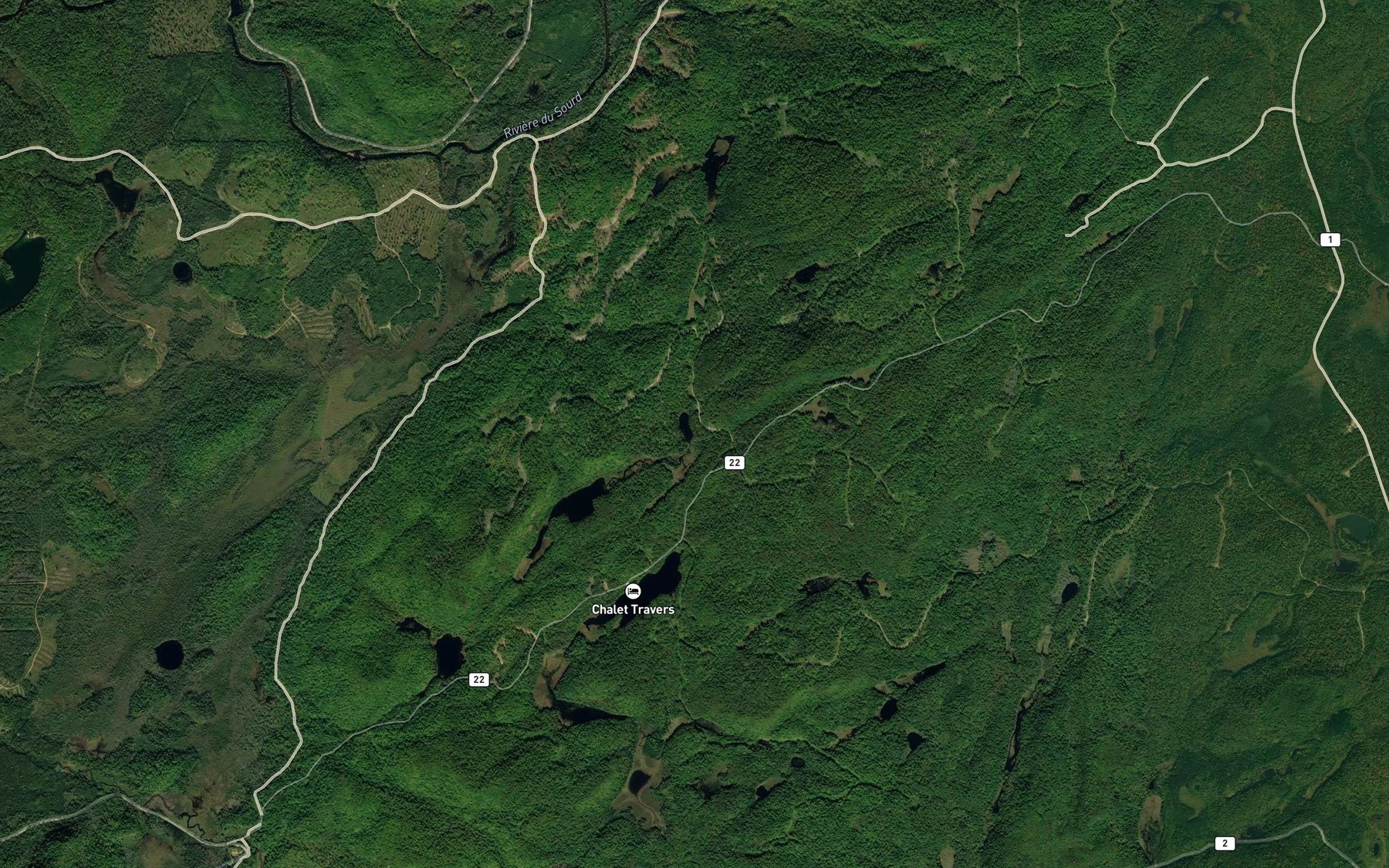 Satellite map of the Etang Niku