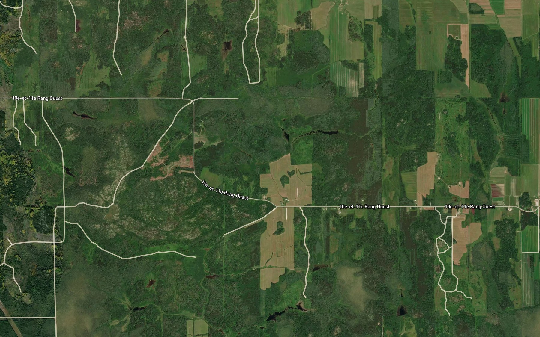 Satellite map of the Cours d'eau Andre