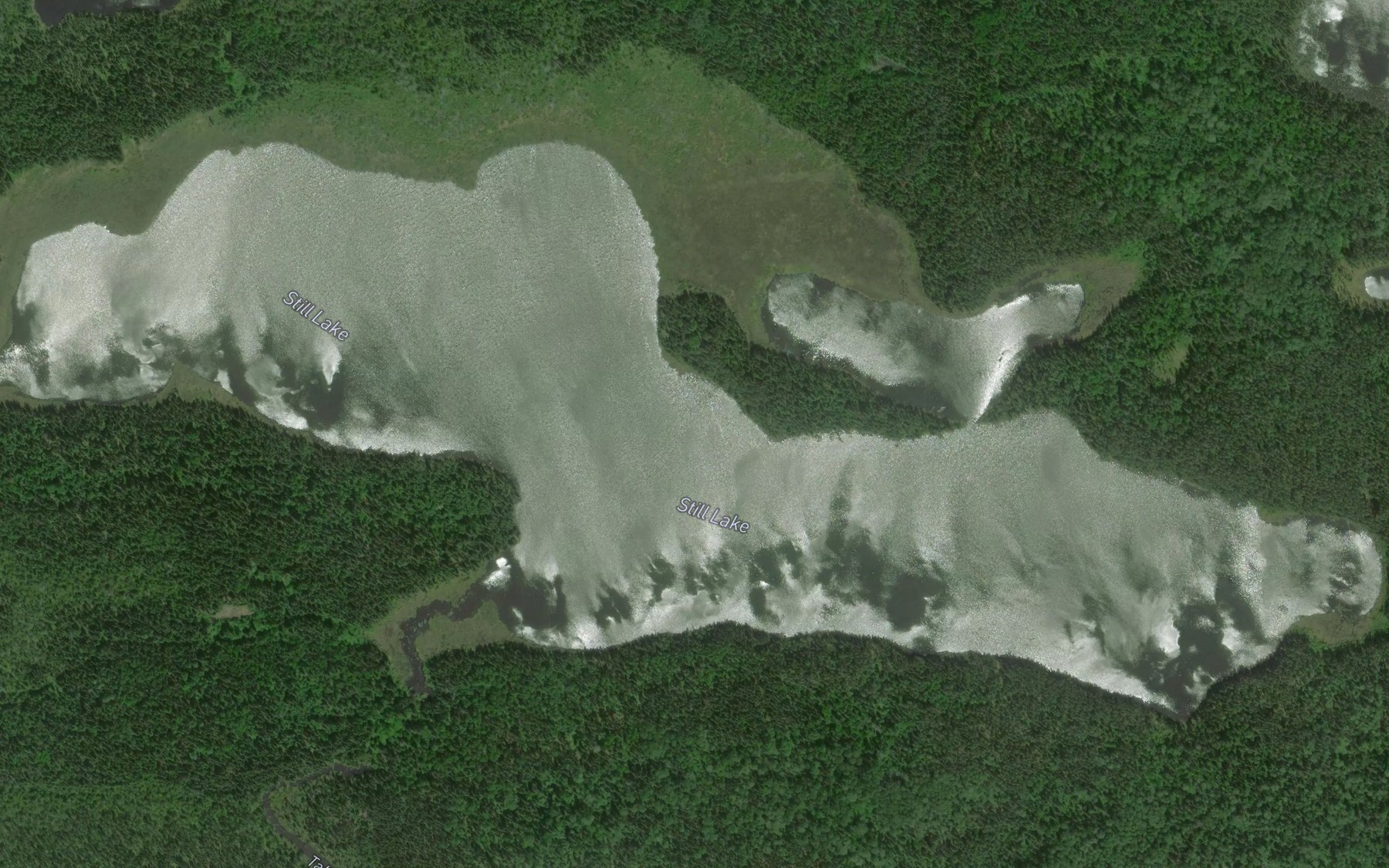 Satellite map of the Still Lake