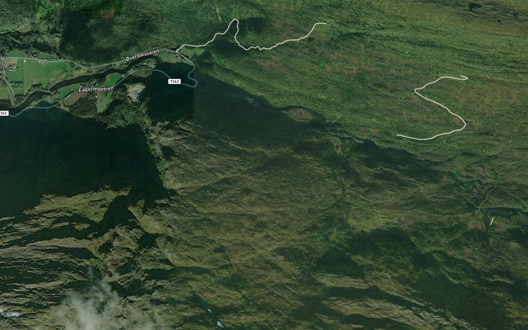 Satellite map of the Hellbekken