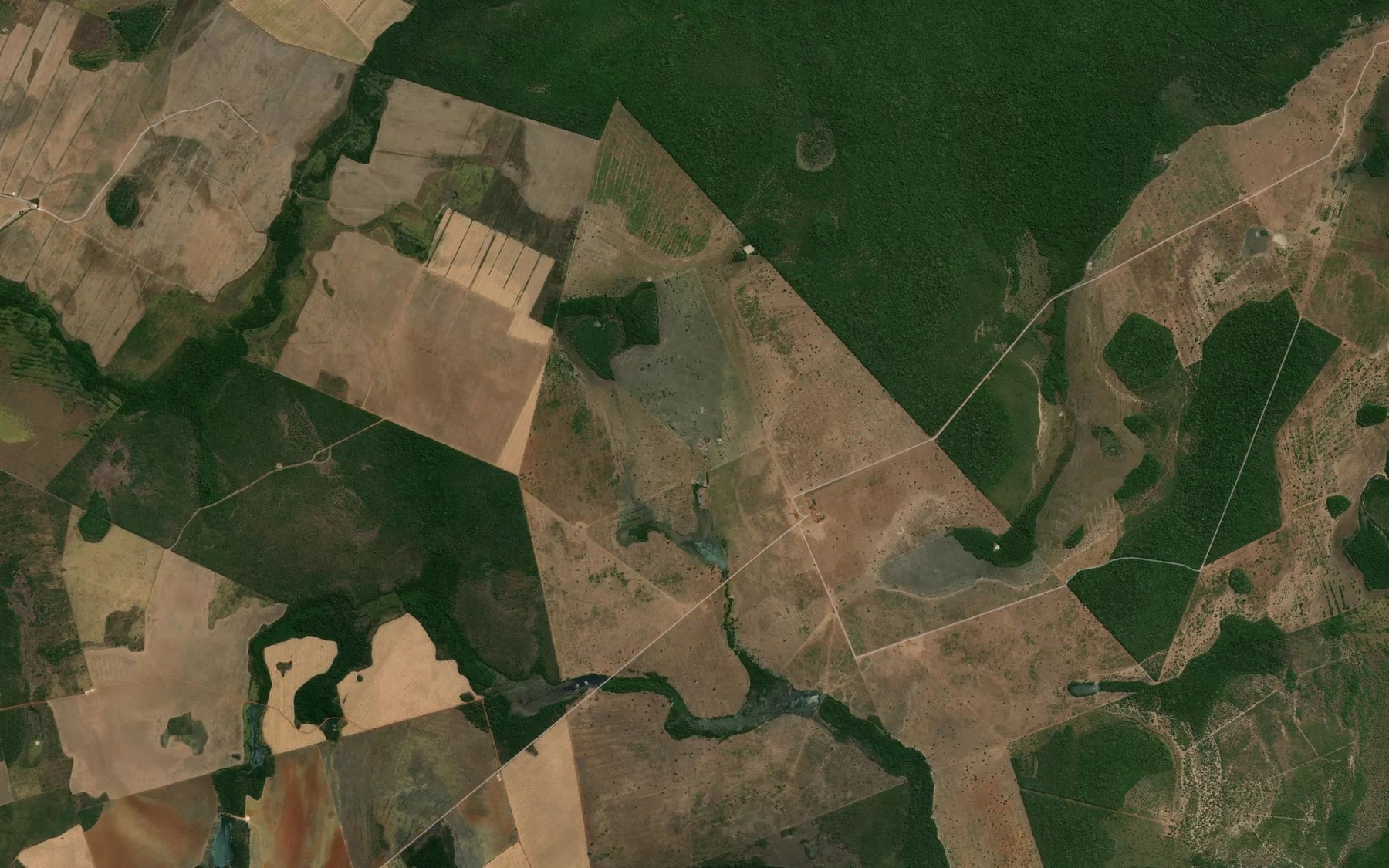 Satellite map of the Ribeirao Esperanca