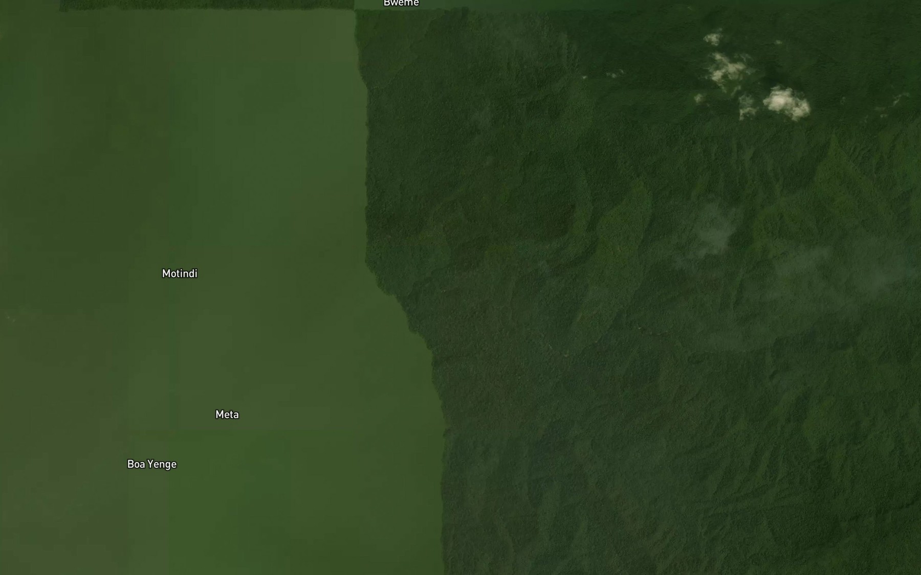 Satellite map of the Moambebay