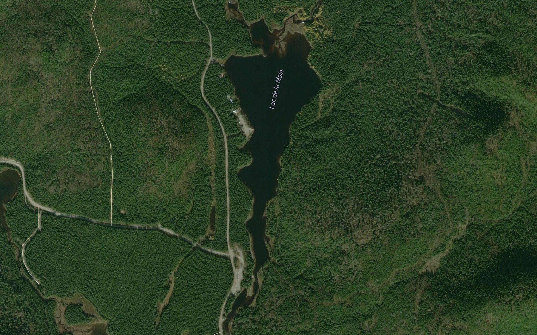 Satellite map of the Lac de la Main
